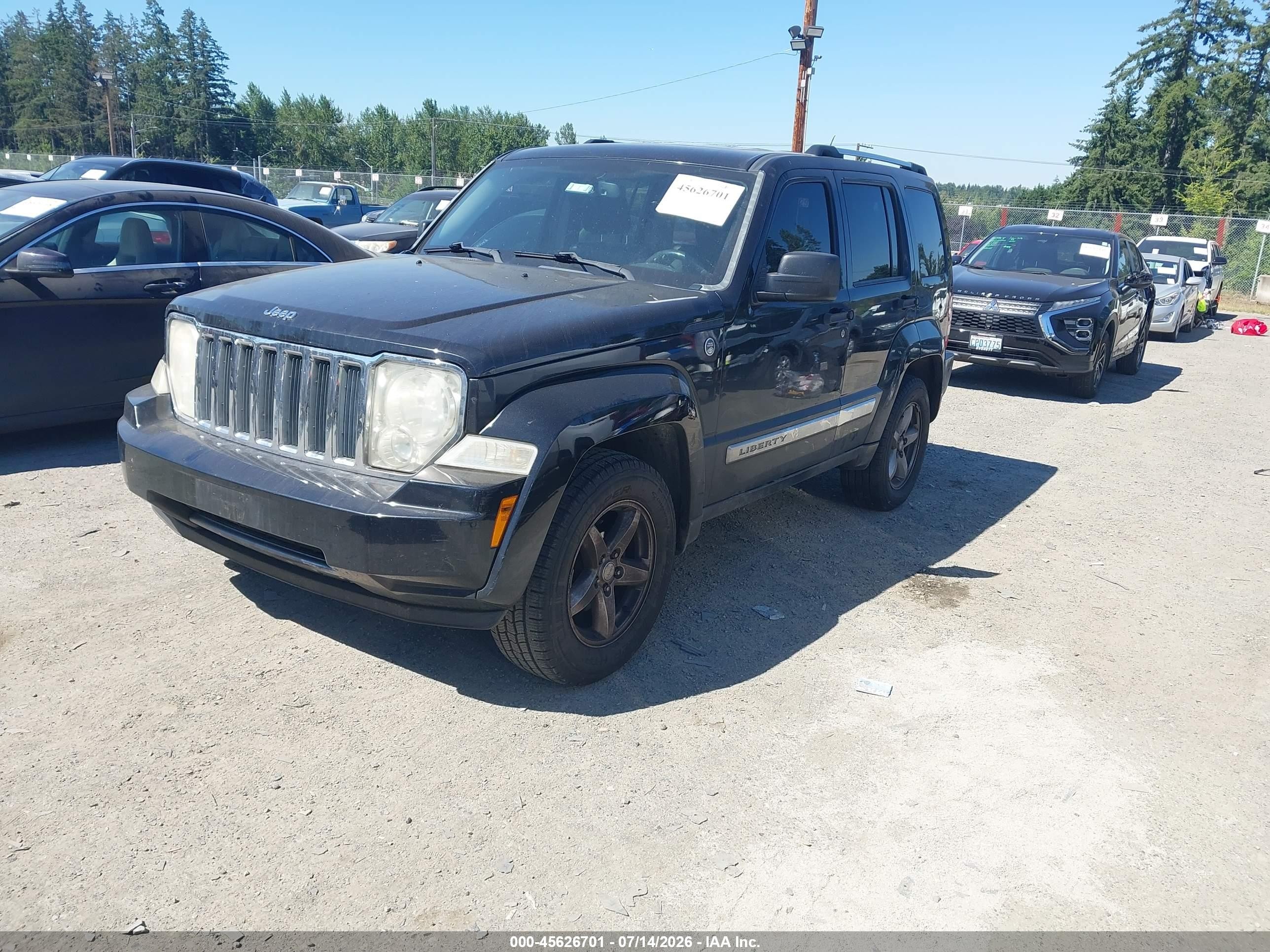 2012 Jeep Liberty Limited Edition Black vin: 1C4PJMCKXCW160677