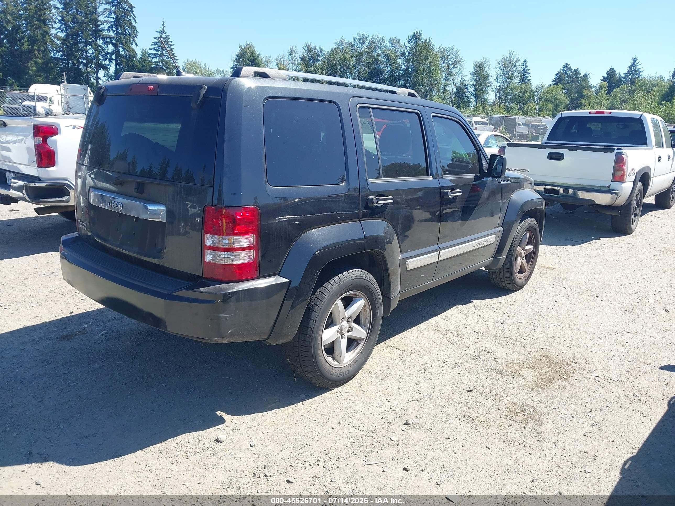 2012 Jeep Liberty Limited Edition Black vin: 1C4PJMCKXCW160677