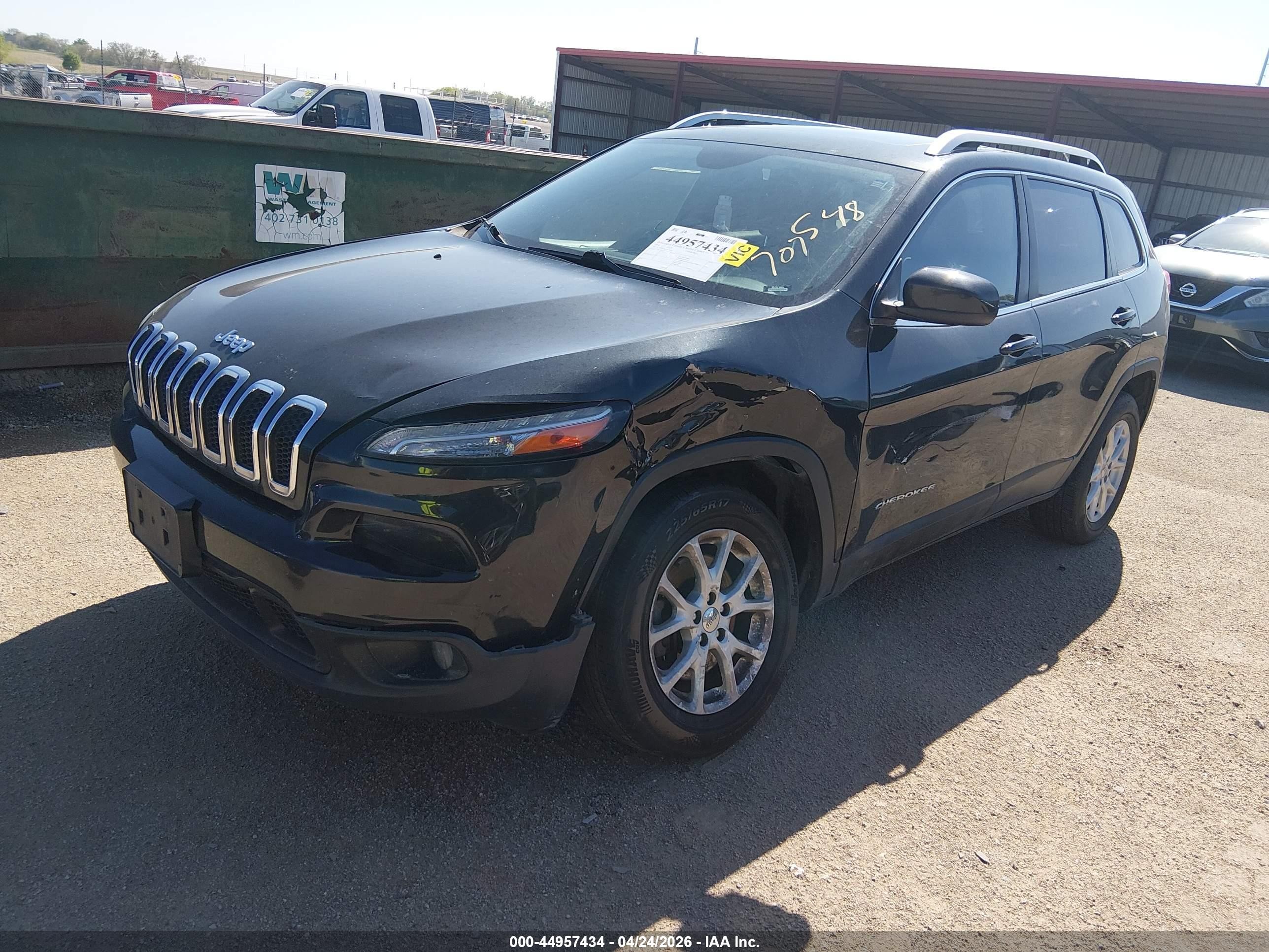 2014 Jeep Cherokee Latitude Black vin: 1C4PJMCS0EW124340