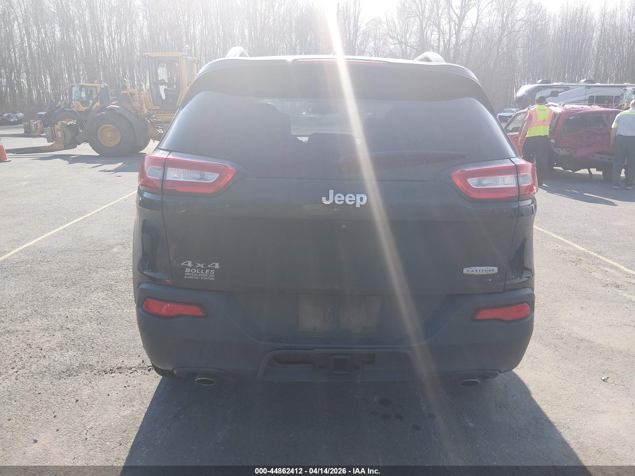 2014 Jeep Cherokee Latitude Черный vin: 1C4PJMCS0EW248463
