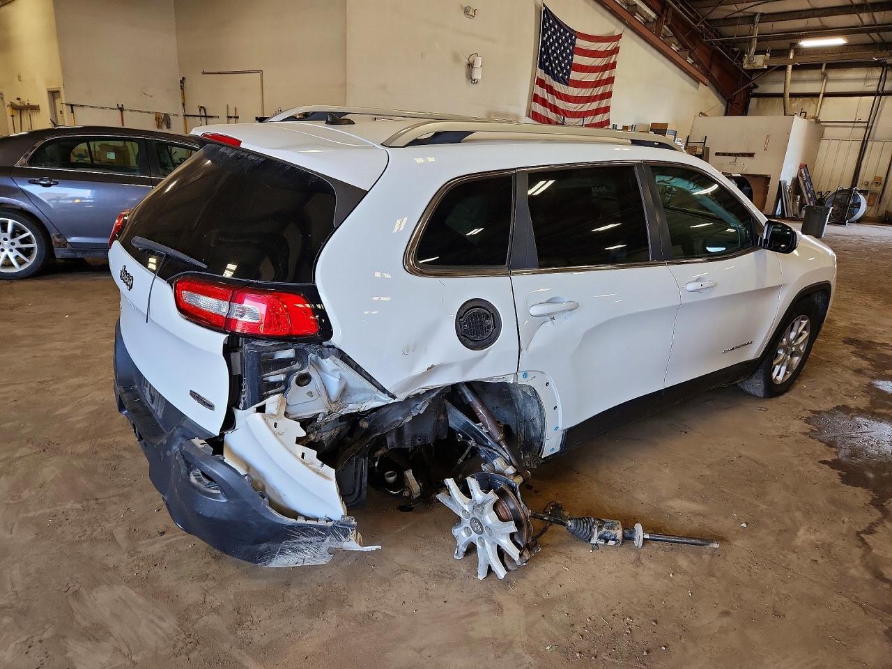 2014 Jeep Cherokee Latitude Белый vin: 1C4PJMCS0EW249905