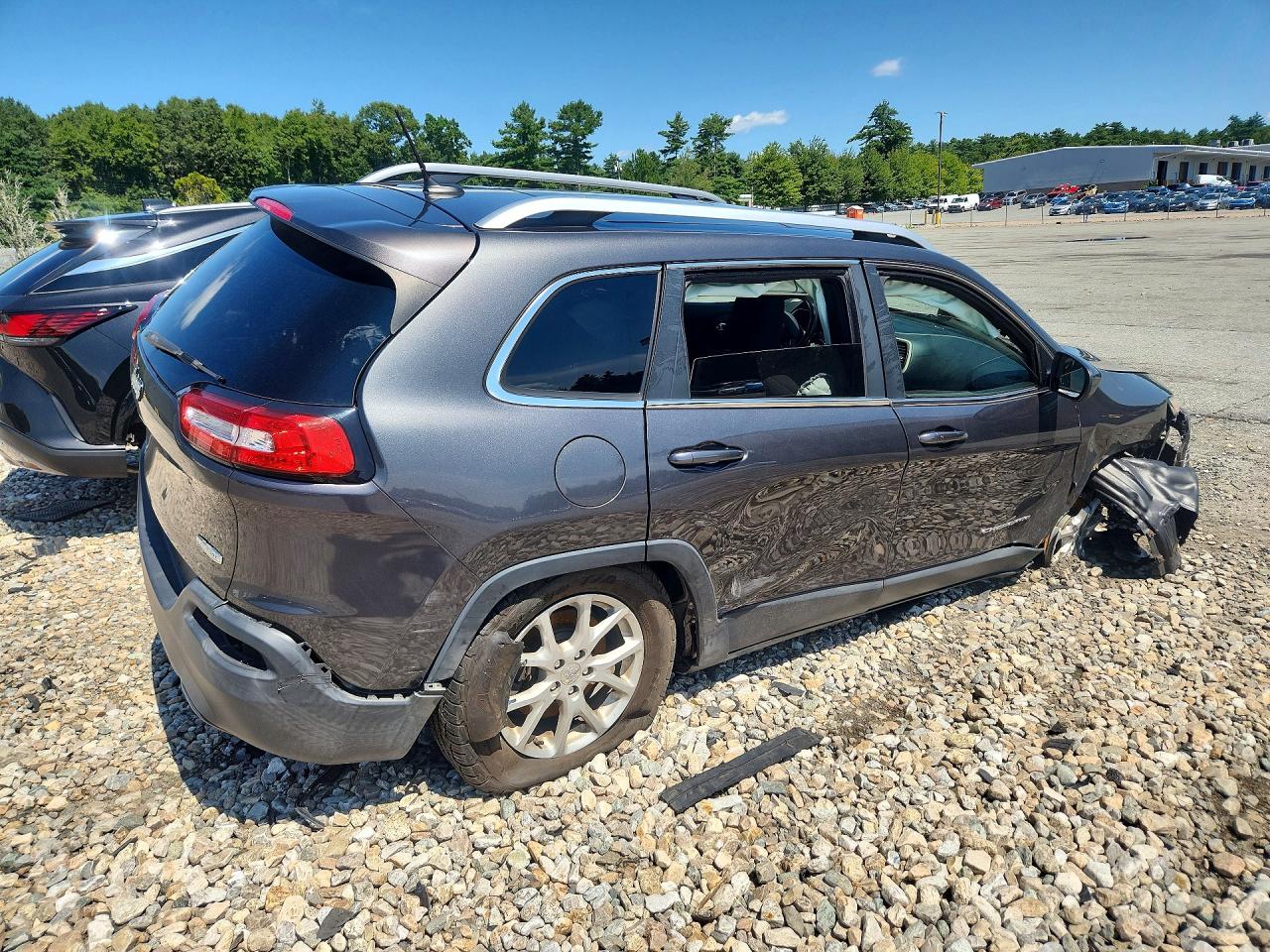 2014 Jeep Cherokee Latitude Gray vin: 1C4PJMCS0EW321895