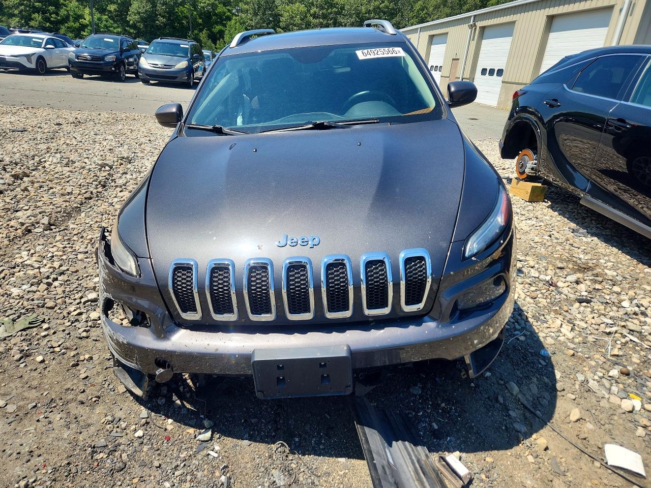 2014 Jeep Cherokee Latitude Gray vin: 1C4PJMCS0EW321895
