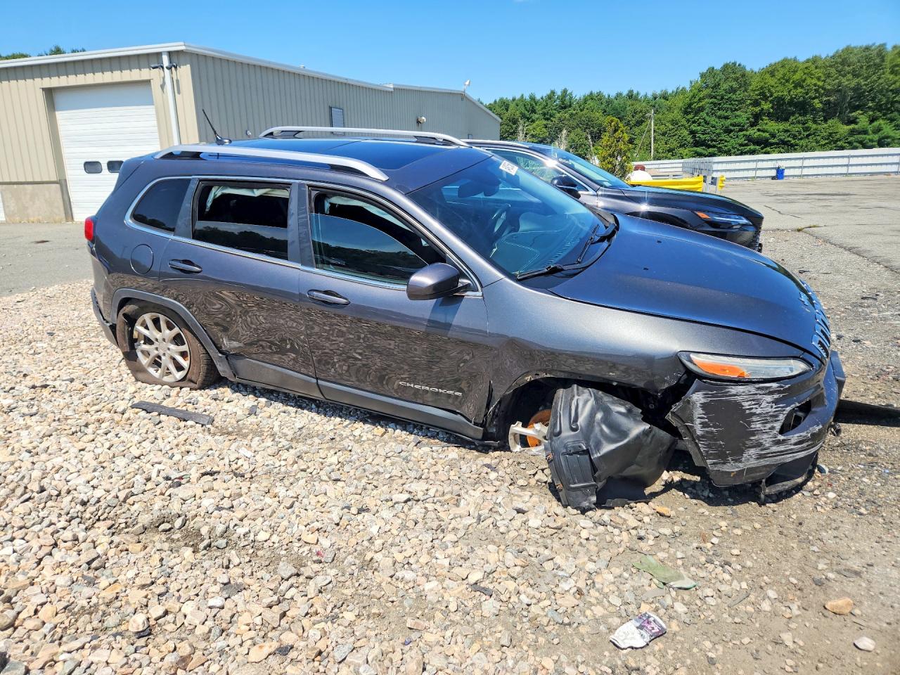 2014 Jeep Cherokee Latitude Gray vin: 1C4PJMCS0EW321895