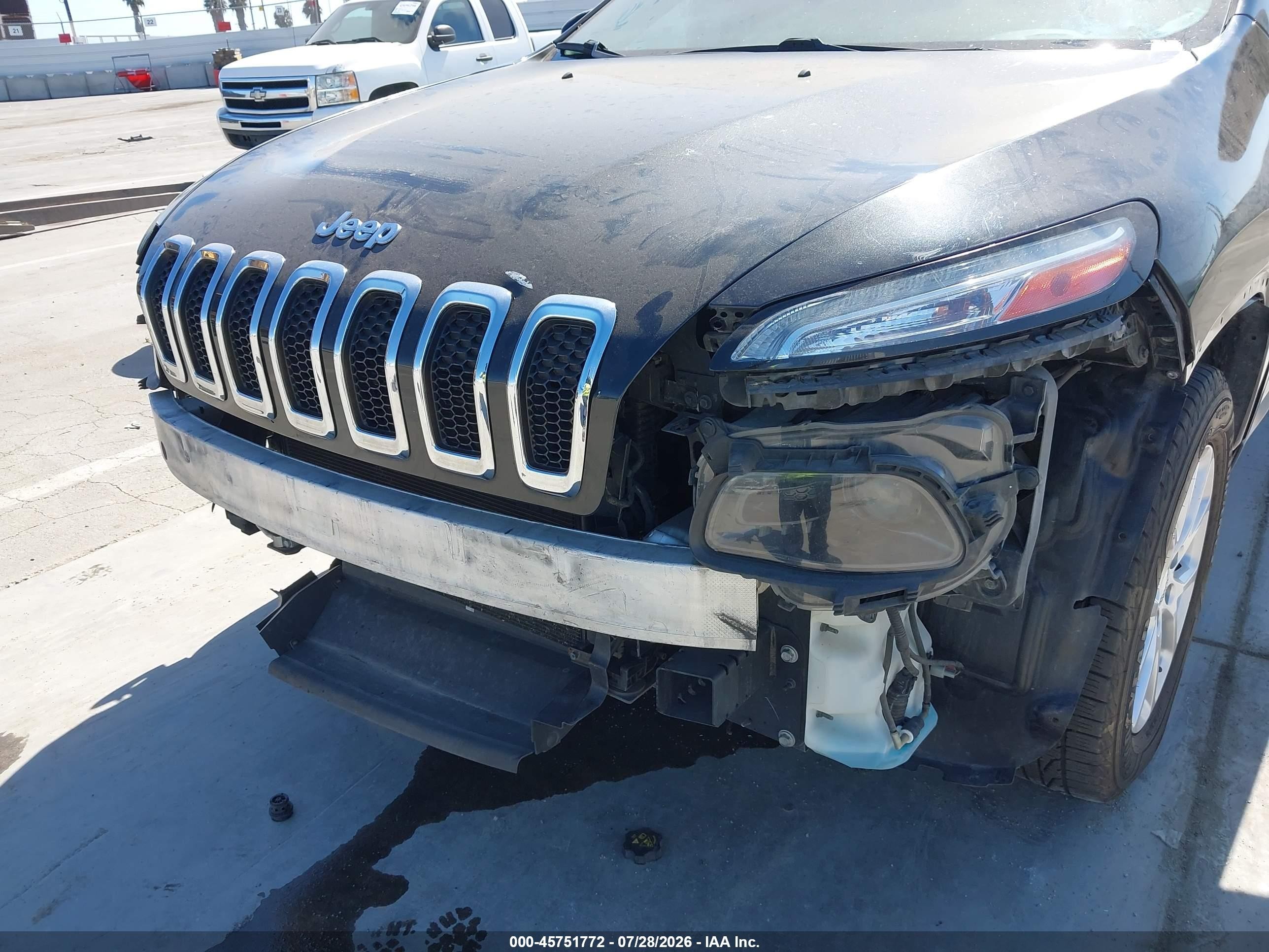 2015 Jeep Cherokee Latitude Black vin: 1C4PJMCS0FW528983