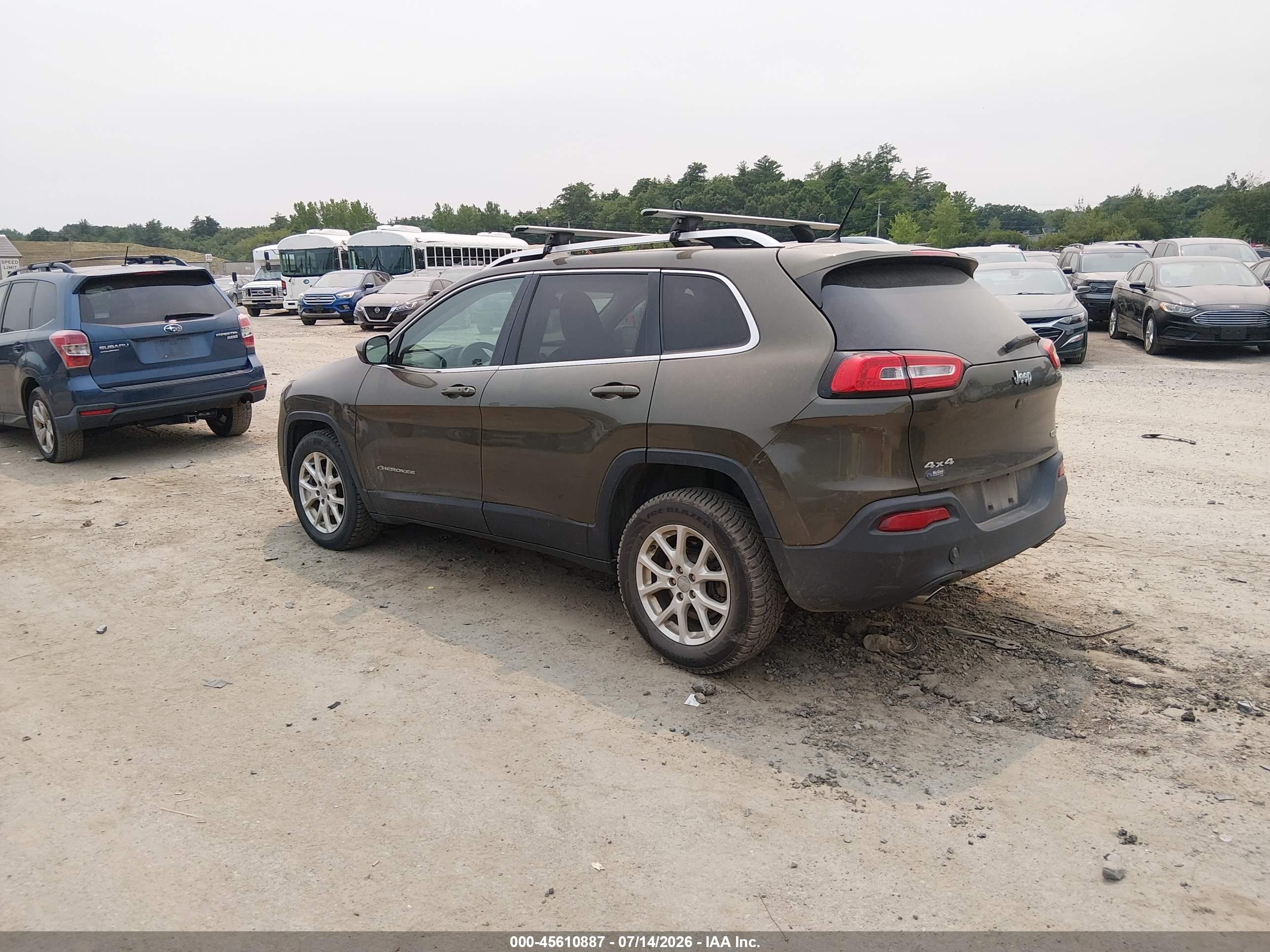 2014 Jeep Cherokee Latitude Gray vin: 1C4PJMCS1EW244499