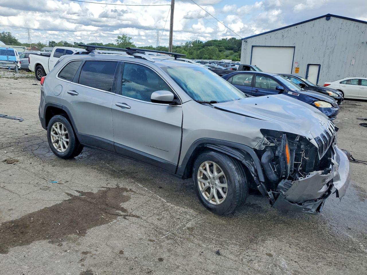 2014 Jeep Cherokee Latitude Gray vin: 1C4PJMCS1EW278295