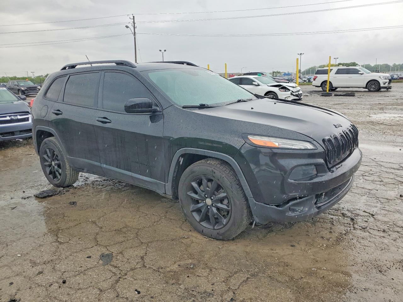 2014 Jeep Cherokee Latitude Black vin: 1C4PJMCS1EW297848