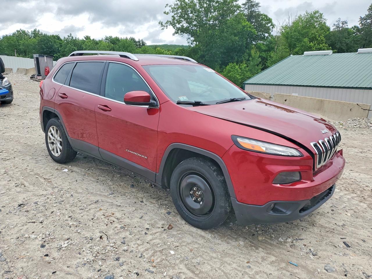 2015 Jeep Cherokee Latitude Красный vin: 1C4PJMCS1FW574046