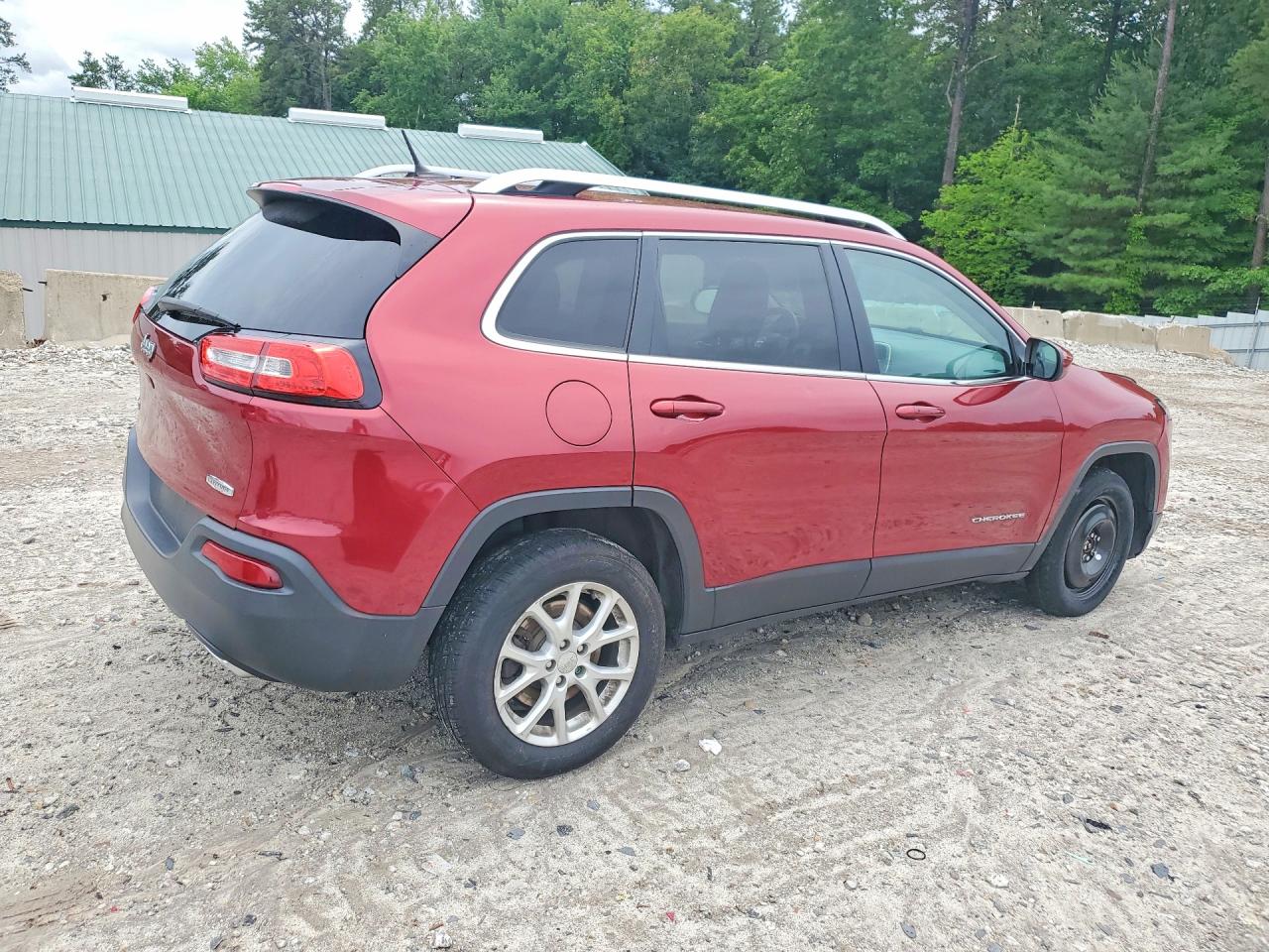 2015 Jeep Cherokee Latitude Красный vin: 1C4PJMCS1FW574046