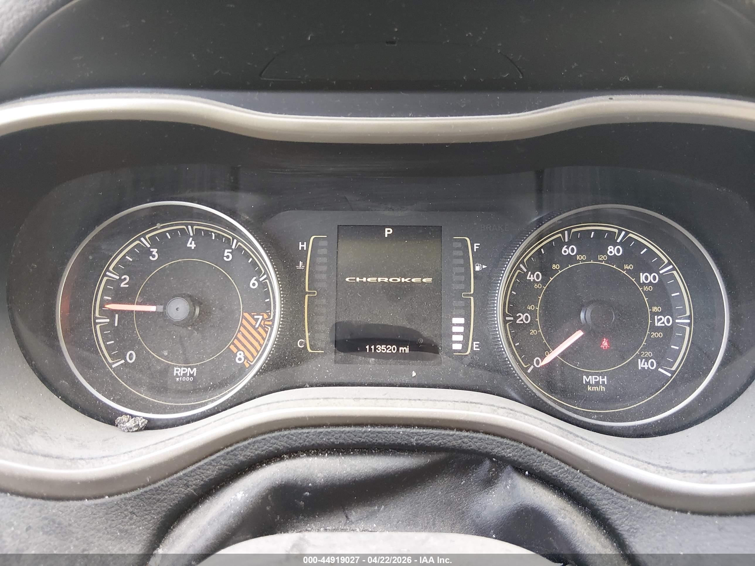 2014 Jeep Cherokee Latitude Gray vin: 1C4PJMCS2EW122251