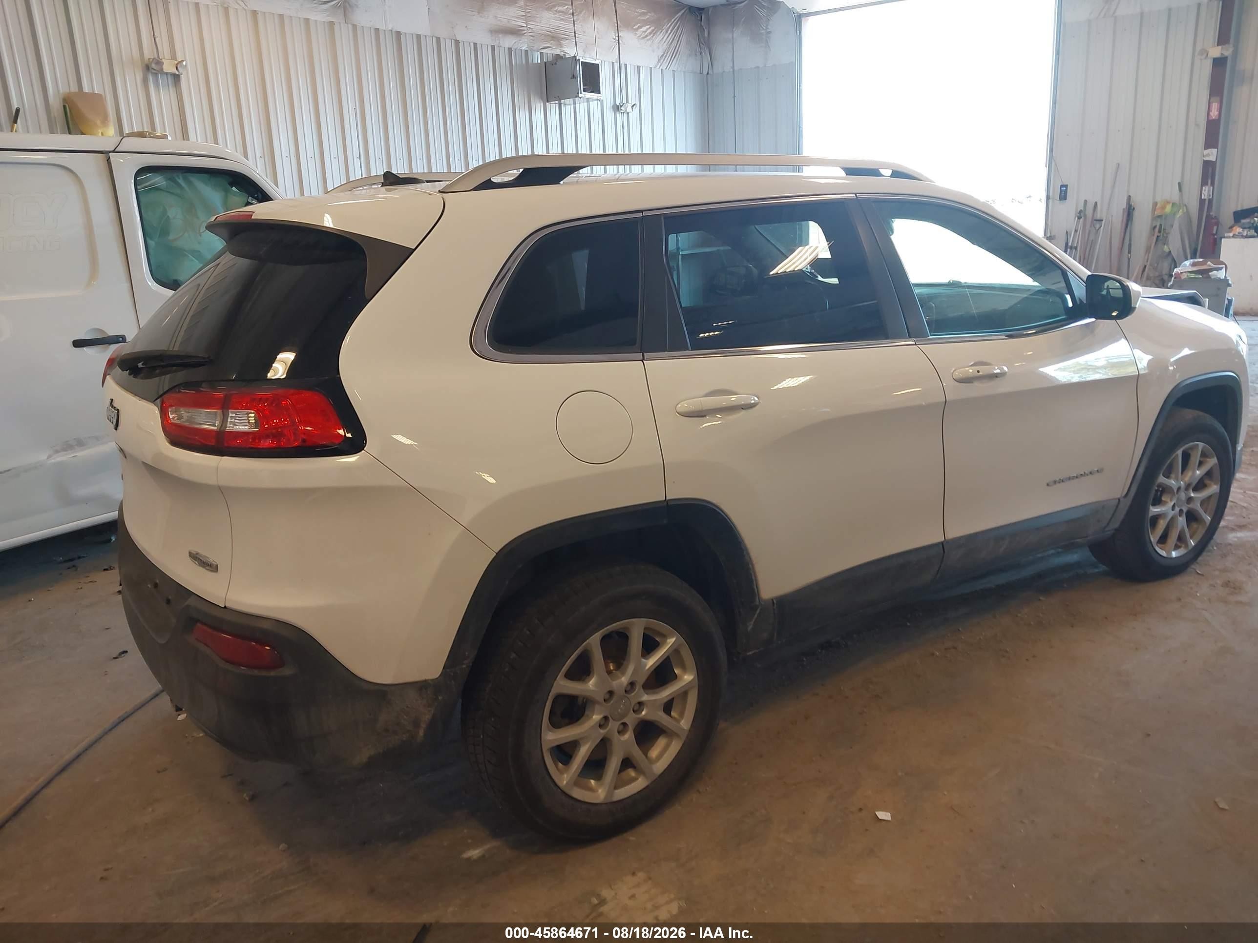 2014 Jeep Cherokee Latitude Белый vin: 1C4PJMCS2EW142662