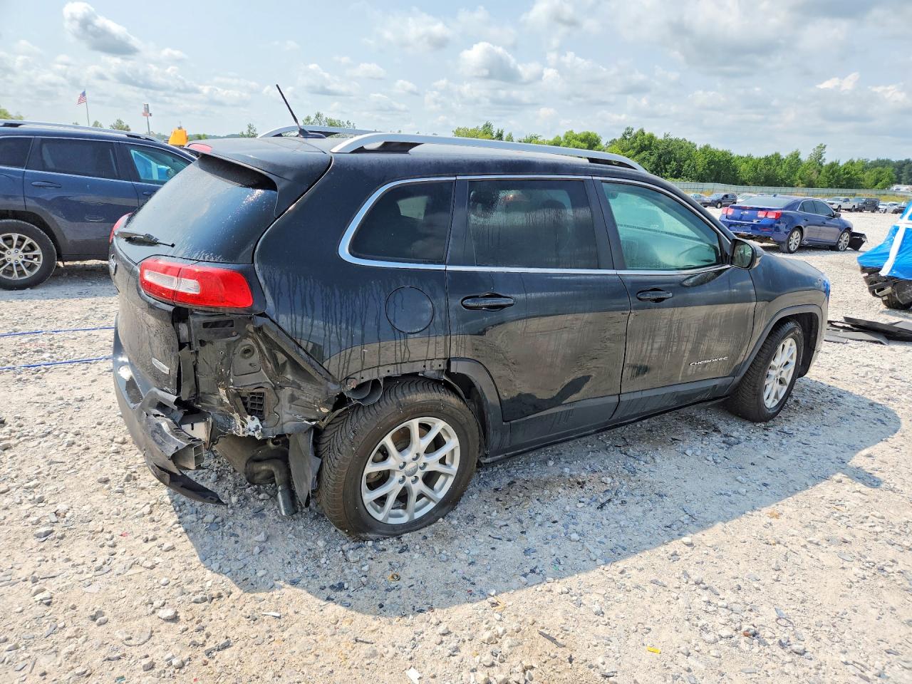 2014 Jeep Cherokee Latitude Black vin: 1C4PJMCS2EW150115