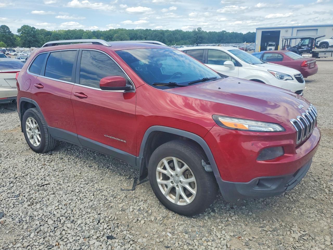 2014 Jeep Cherokee Latitude Red vin: 1C4PJMCS2EW219109