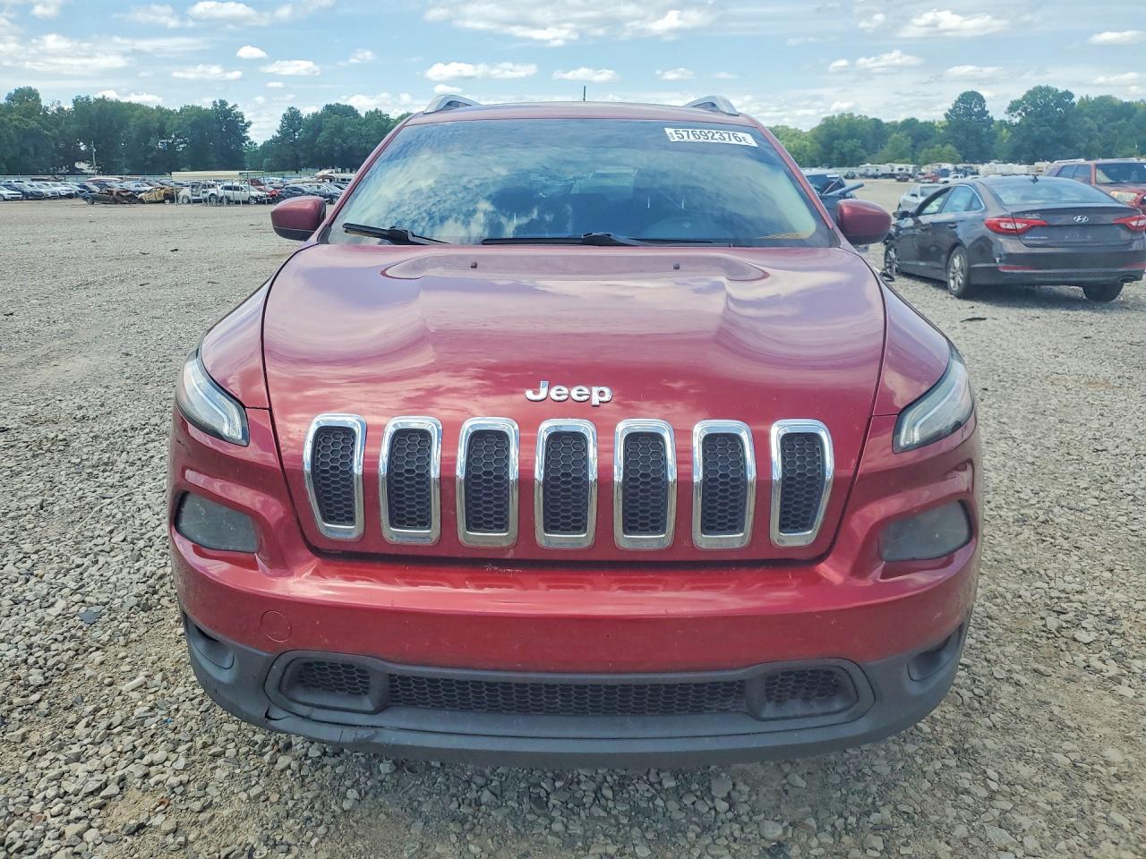 2014 Jeep Cherokee Latitude Red vin: 1C4PJMCS2EW219109