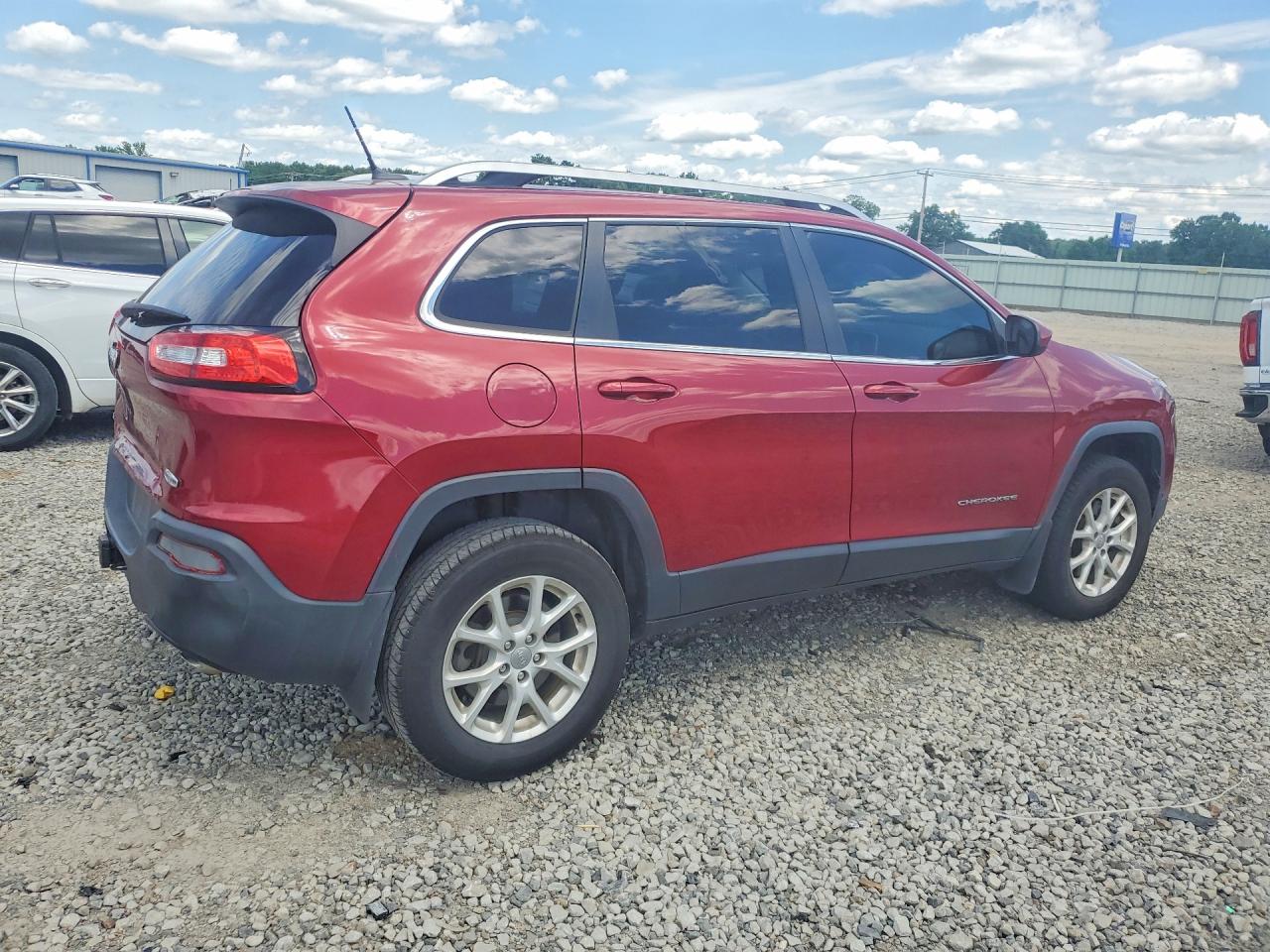 2014 Jeep Cherokee Latitude Red vin: 1C4PJMCS2EW219109