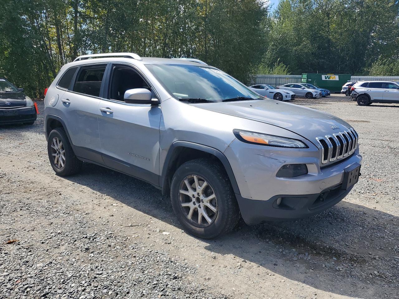 2014 Jeep Cherokee Latitude Silver vin: 1C4PJMCS2EW223340