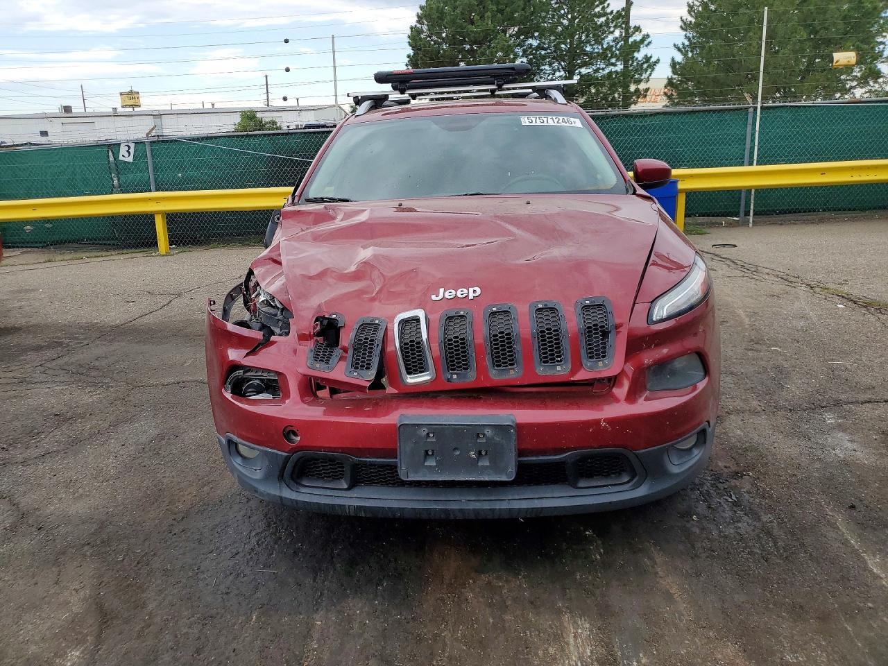 2014 Jeep Cherokee Latitude Red vin: 1C4PJMCS2EW230563