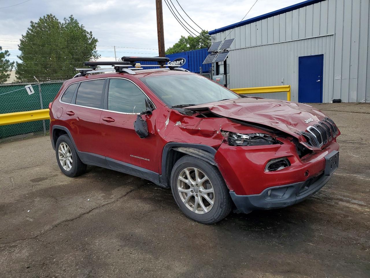 2014 Jeep Cherokee Latitude Red vin: 1C4PJMCS2EW230563
