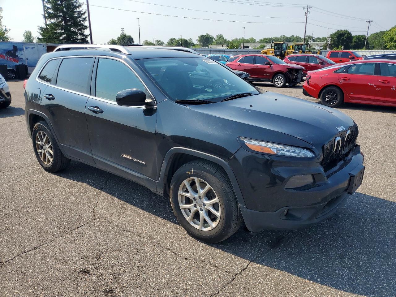 2014 Jeep Cherokee Latitude Black vin: 1C4PJMCS2EW247976