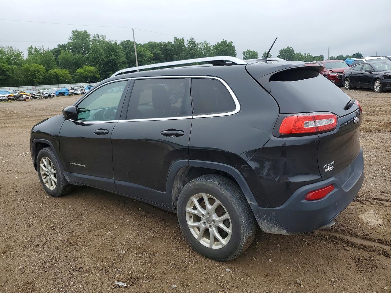 2014 Jeep Cherokee Latitude Black vin: 1C4PJMCS2EW248304
