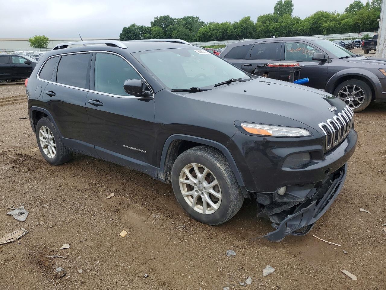2014 Jeep Cherokee Latitude Black vin: 1C4PJMCS2EW248304