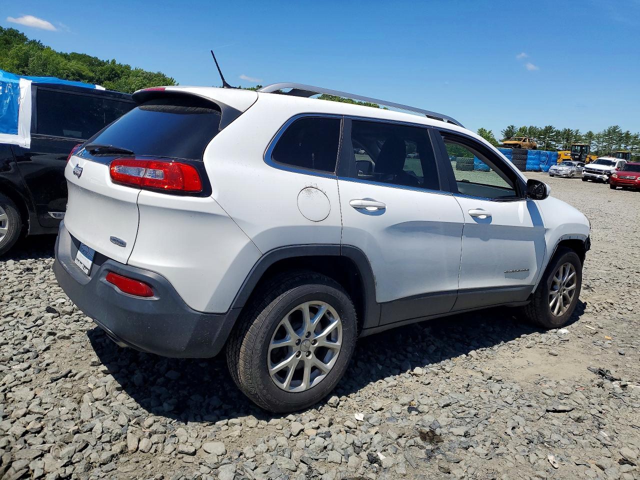 2014 Jeep Cherokee Latitude White vin: 1C4PJMCS2EW286731