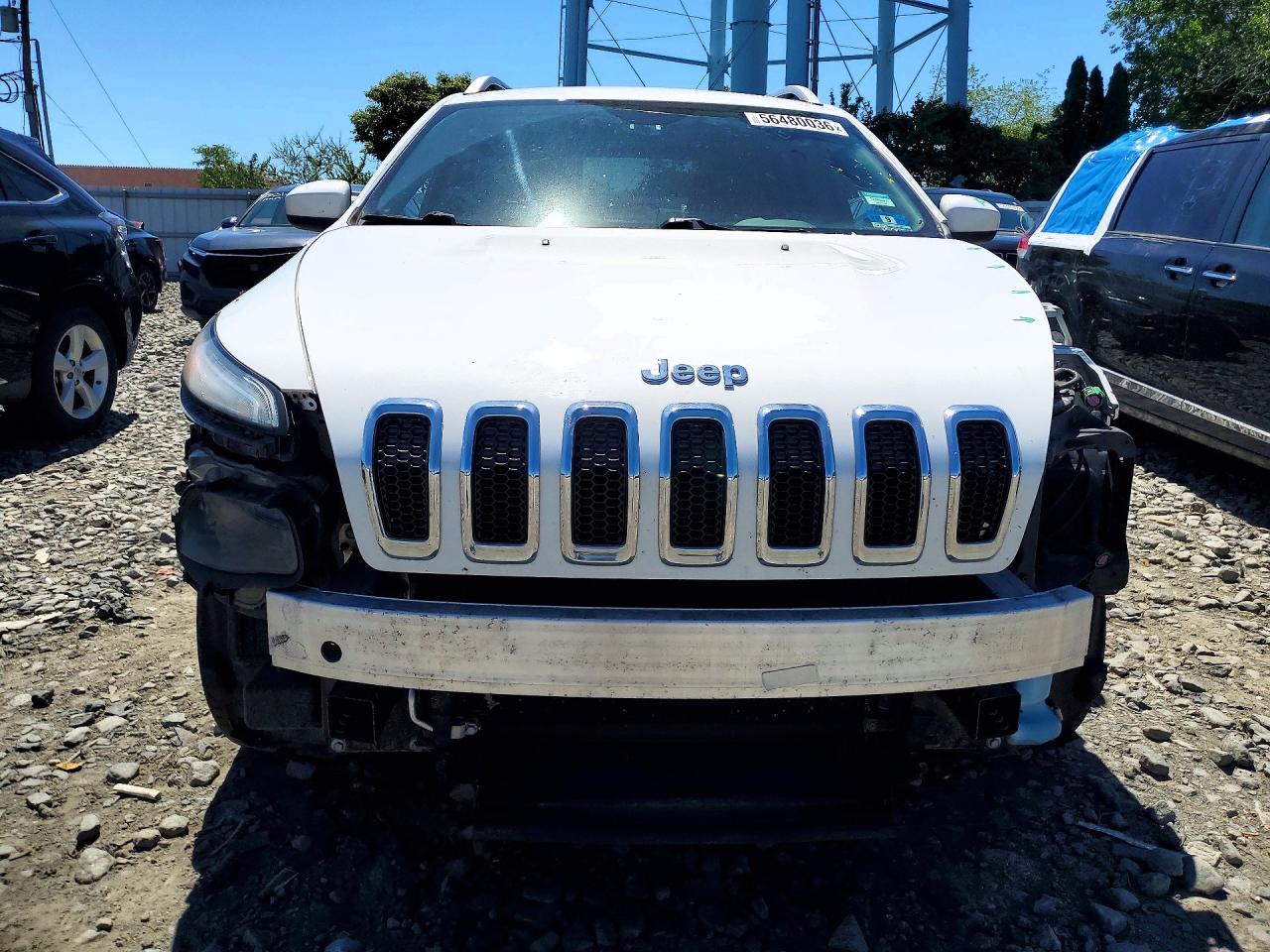 2014 Jeep Cherokee Latitude White vin: 1C4PJMCS2EW286731