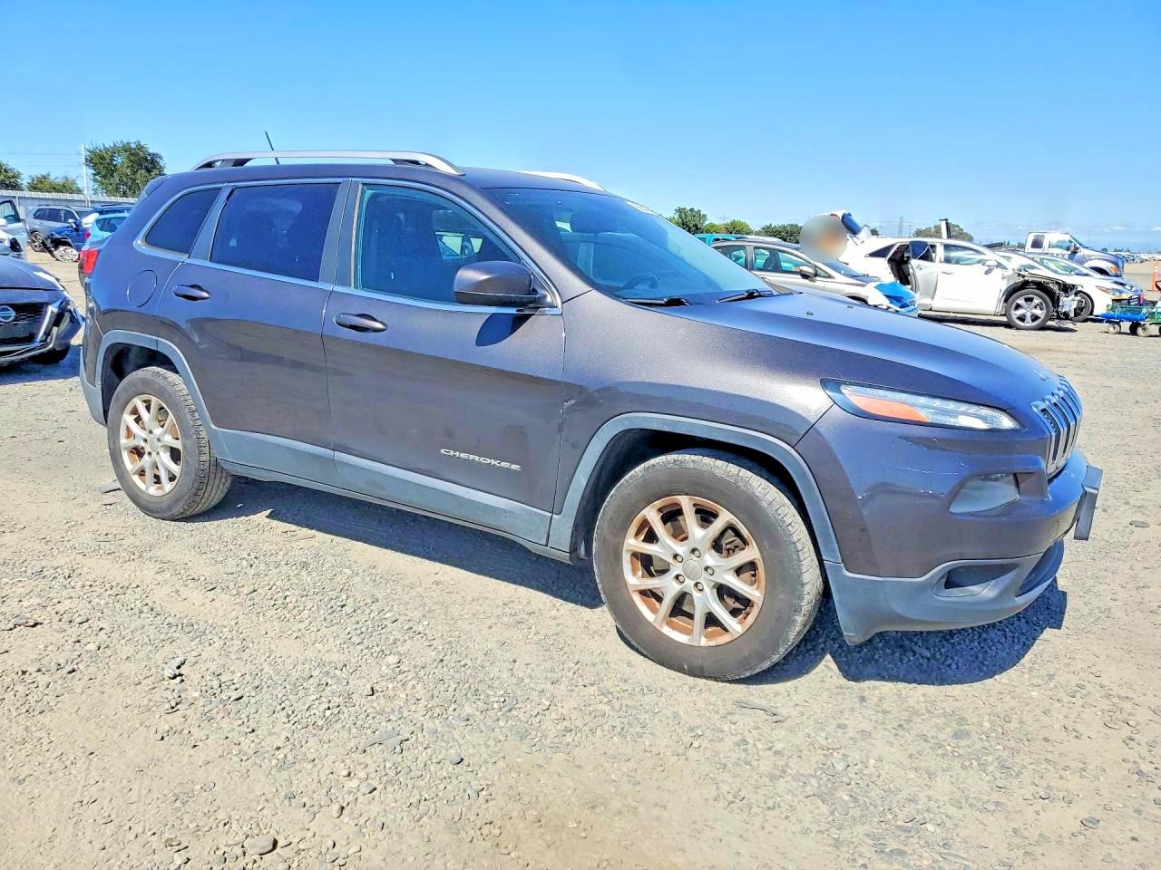 2014 Jeep Cherokee Latitude Серый vin: 1C4PJMCS2EW297017