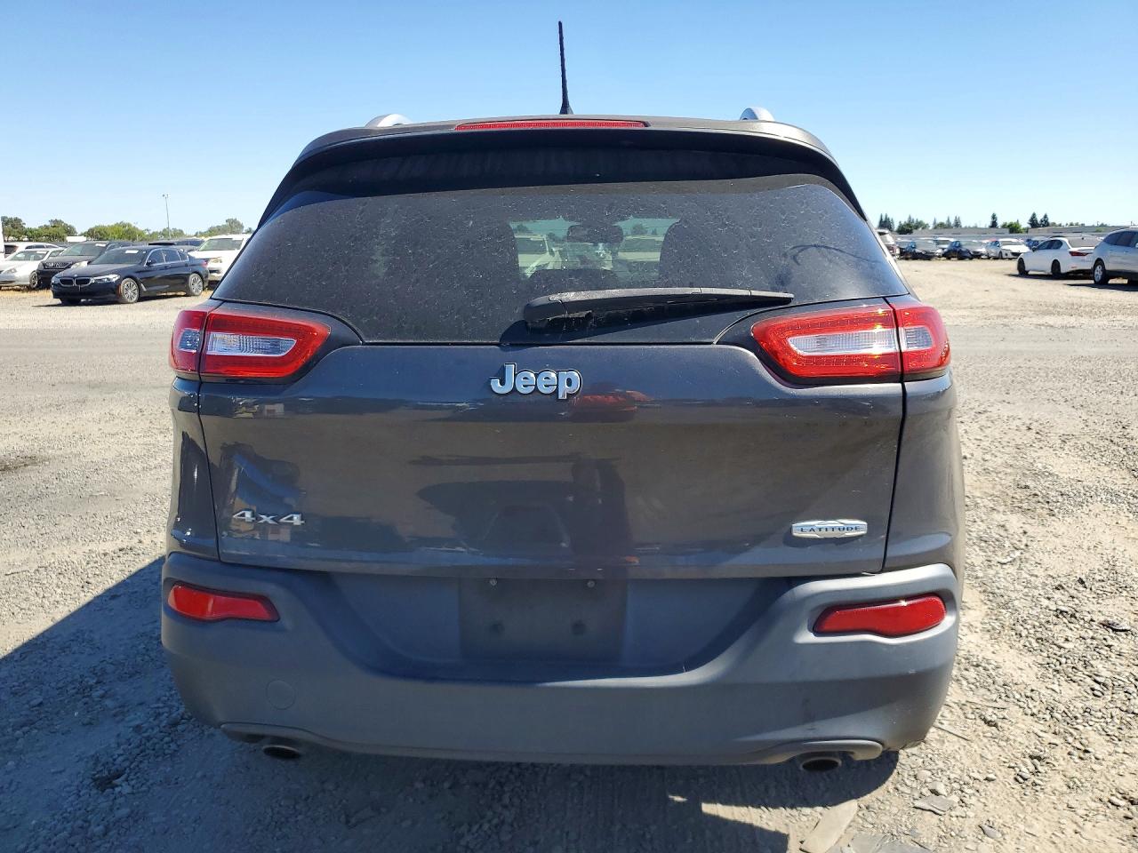 2014 Jeep Cherokee Latitude Серый vin: 1C4PJMCS2EW297017