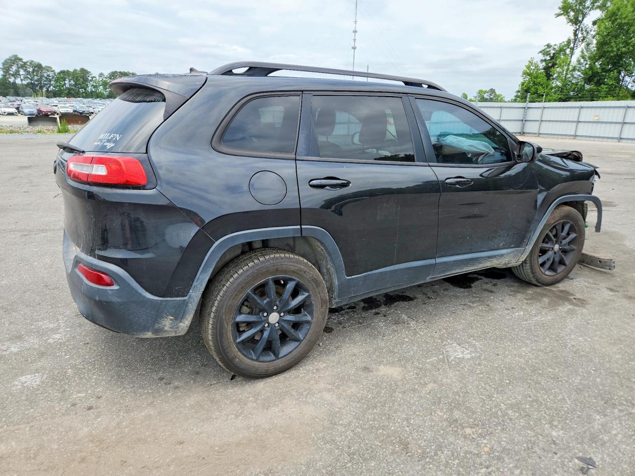 2014 Jeep Cherokee Latitude Black vin: 1C4PJMCS2EW300515