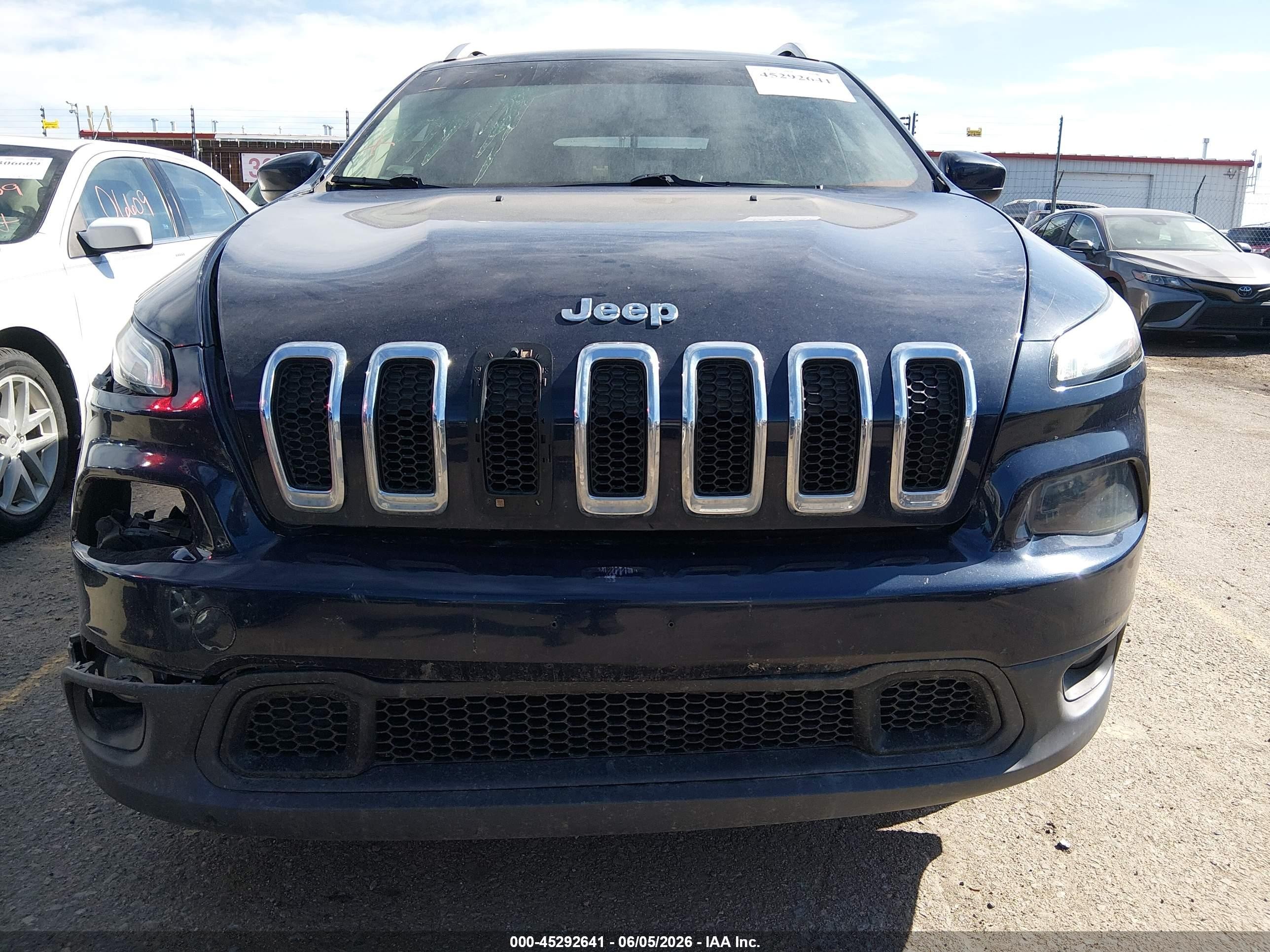 2015 Jeep Cherokee Latitude Dark Blue vin: 1C4PJMCS2FW594824