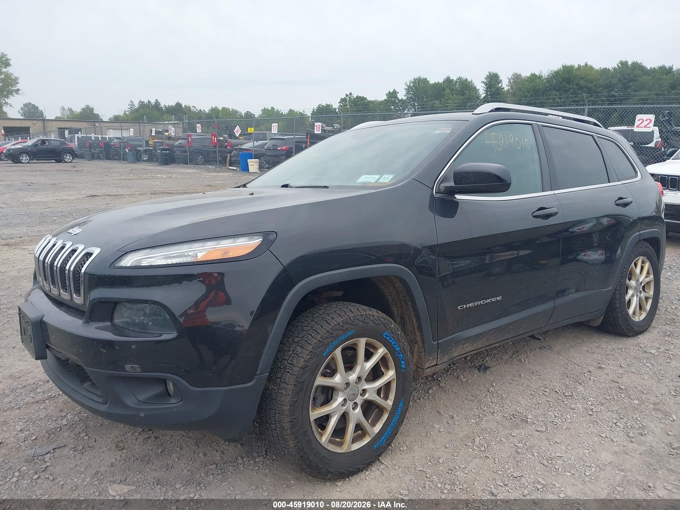 2015 Jeep Cherokee Latitude Black vin: 1C4PJMCS2FW685821