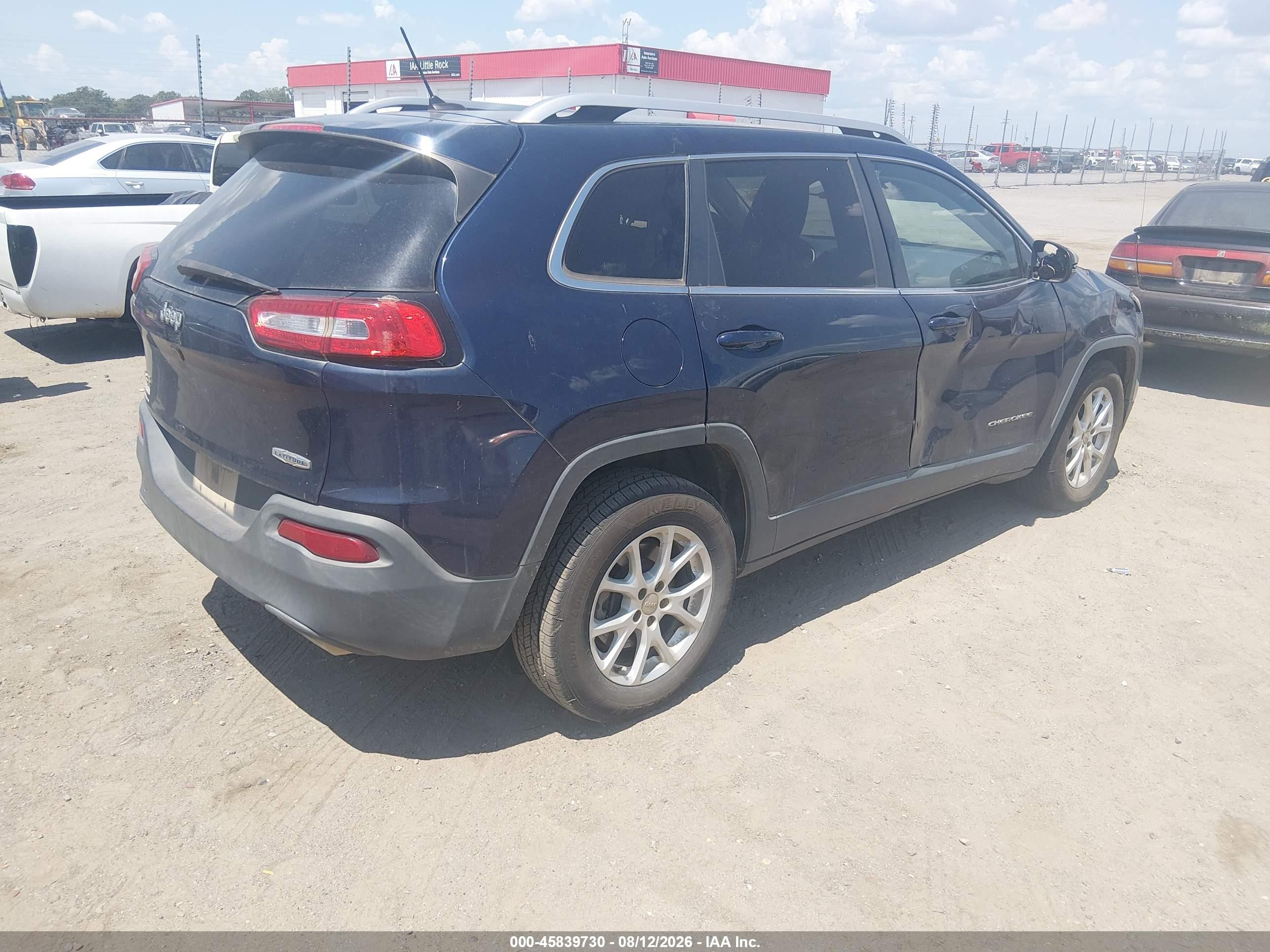 2015 Jeep Cherokee Latitude Dark Blue vin: 1C4PJMCS2FW768763