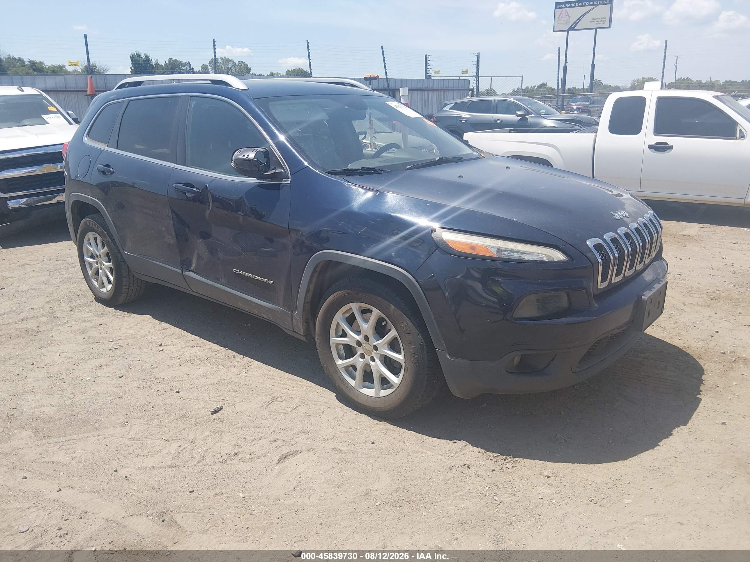 2015 Jeep Cherokee Latitude Dark Blue vin: 1C4PJMCS2FW768763