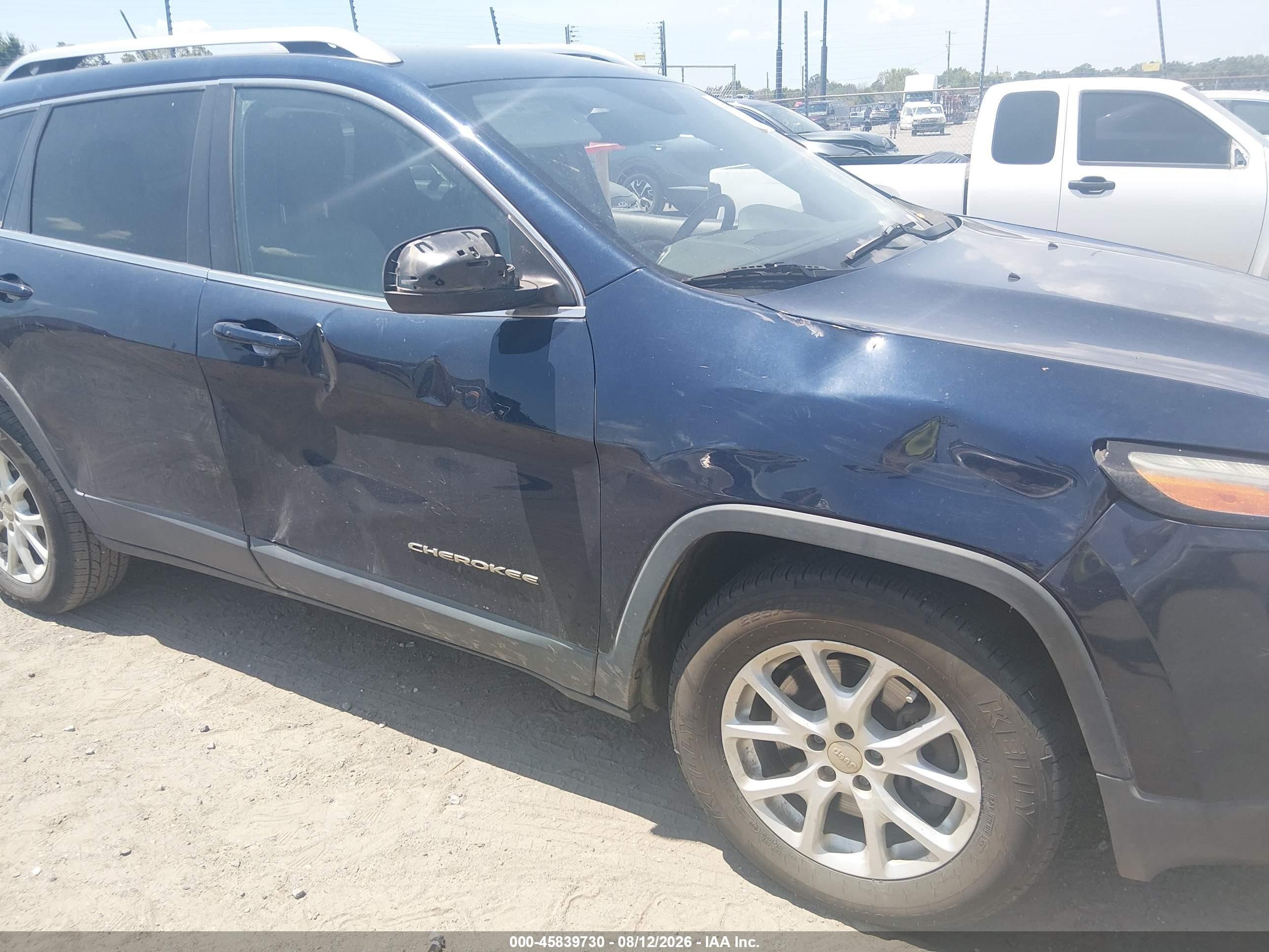 2015 Jeep Cherokee Latitude Dark Blue vin: 1C4PJMCS2FW768763