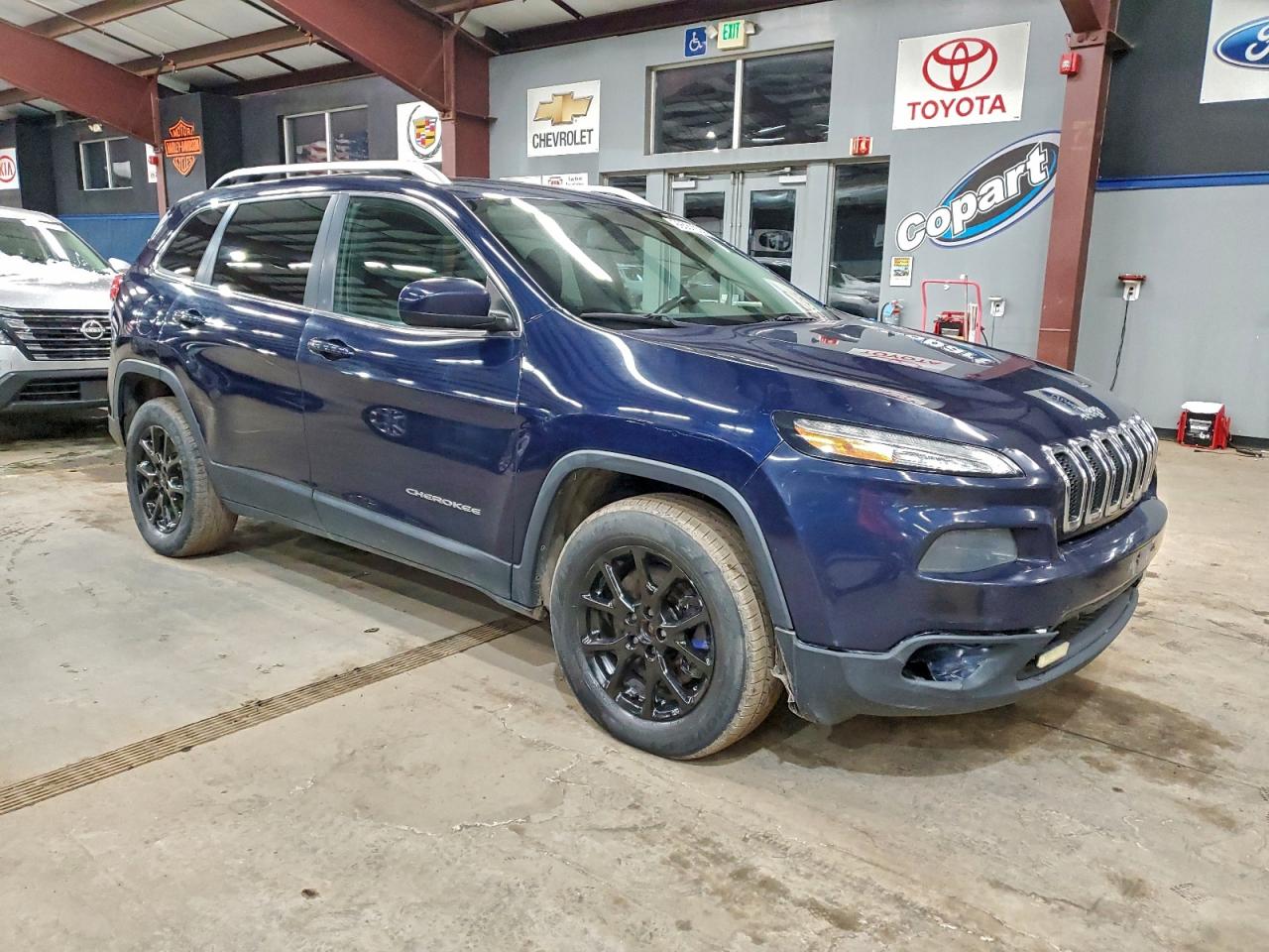2014 Jeep Cherokee Latitude Blue vin: 1C4PJMCS3EW124655