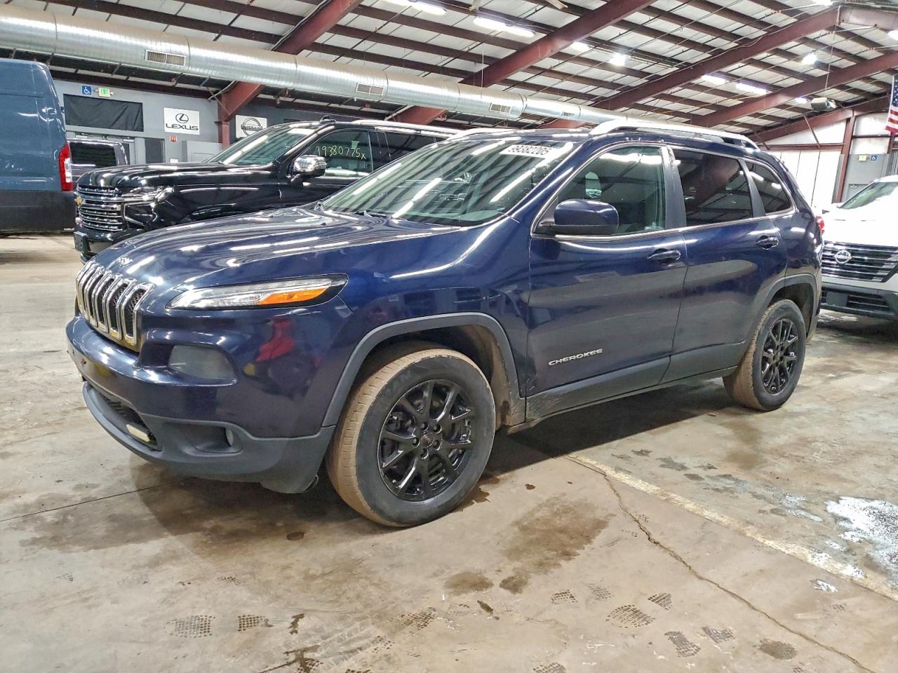 2014 Jeep Cherokee Latitude Blue vin: 1C4PJMCS3EW124655