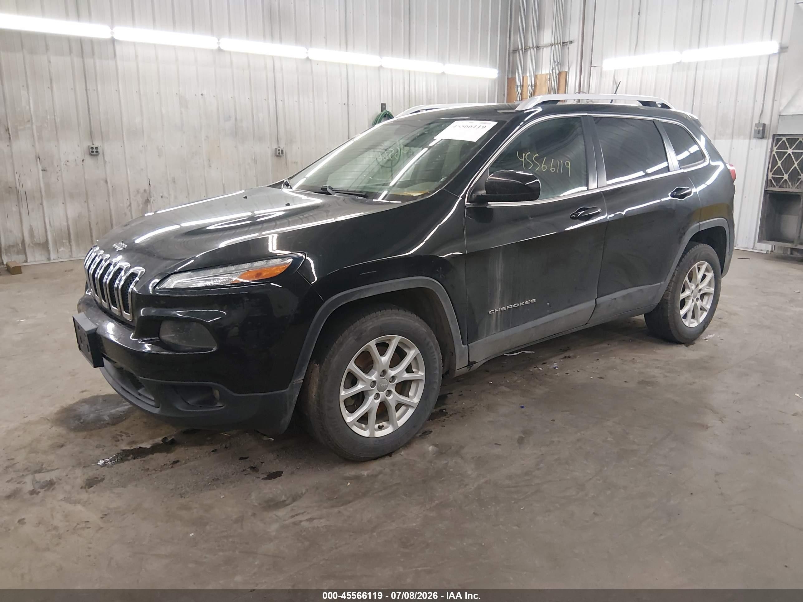 2014 Jeep Cherokee Latitude Black vin: 1C4PJMCS3EW225128
