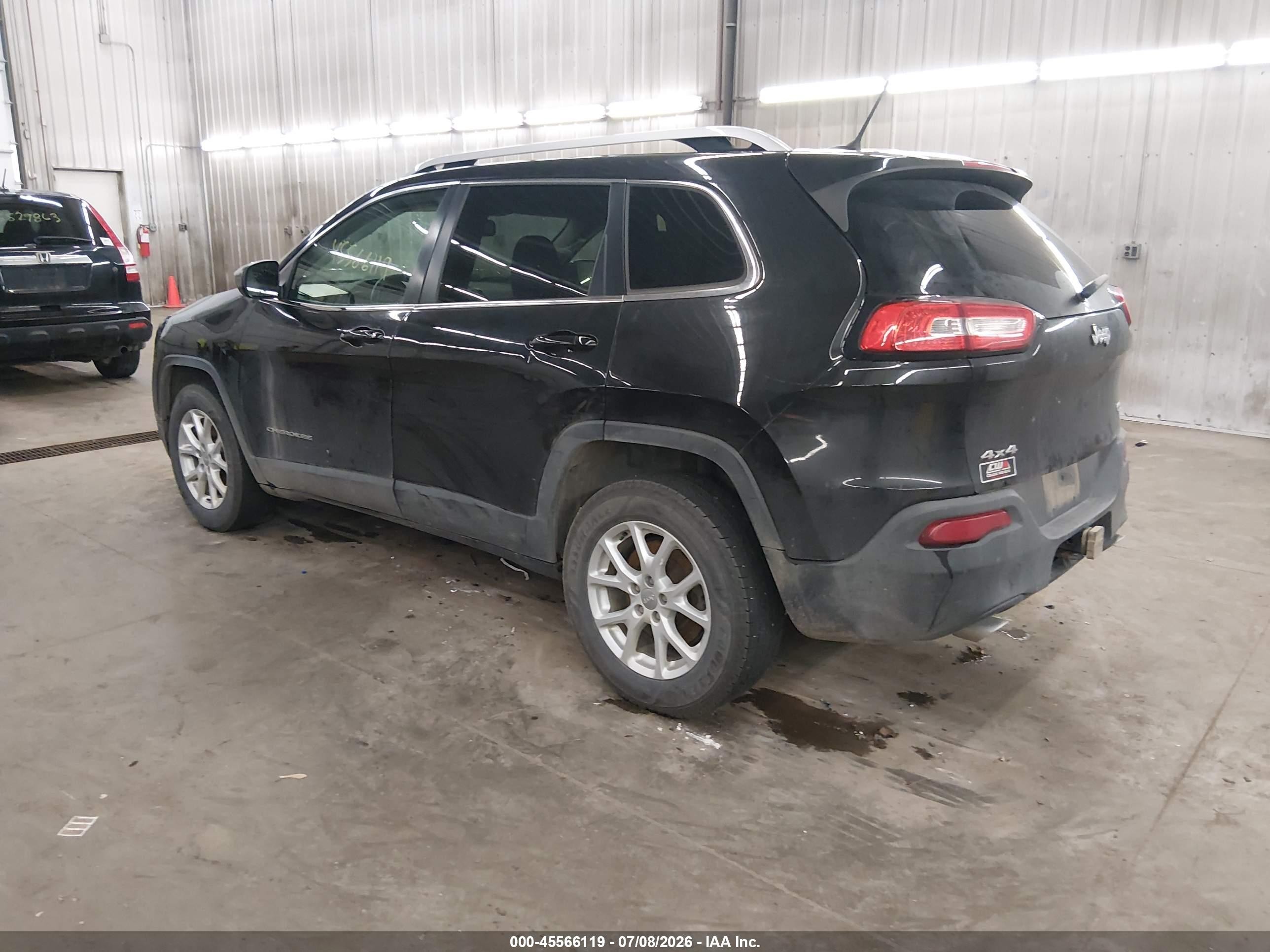 2014 Jeep Cherokee Latitude Black vin: 1C4PJMCS3EW225128
