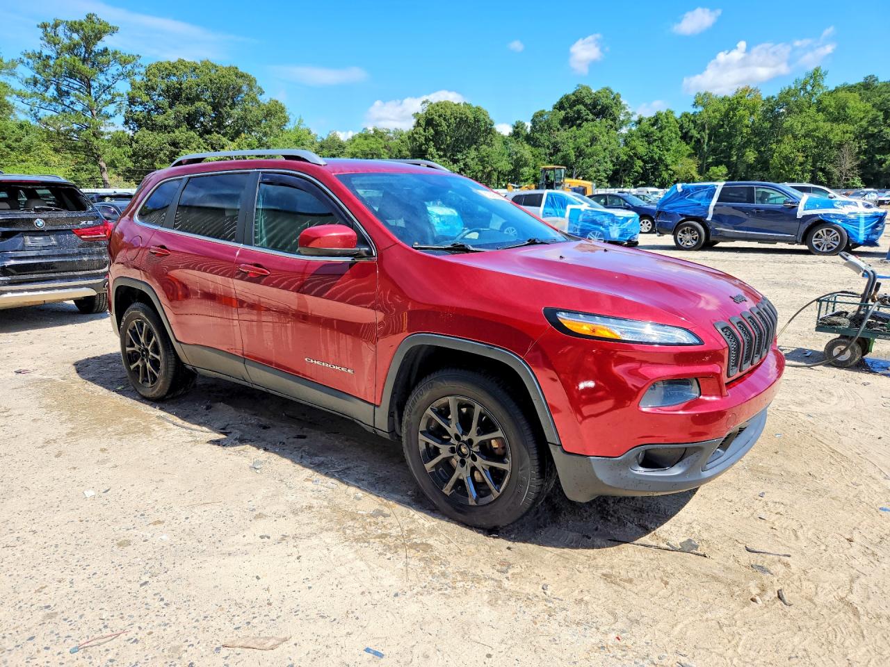 2014 Jeep Cherokee Latitude Burgundy vin: 1C4PJMCS3EW296894