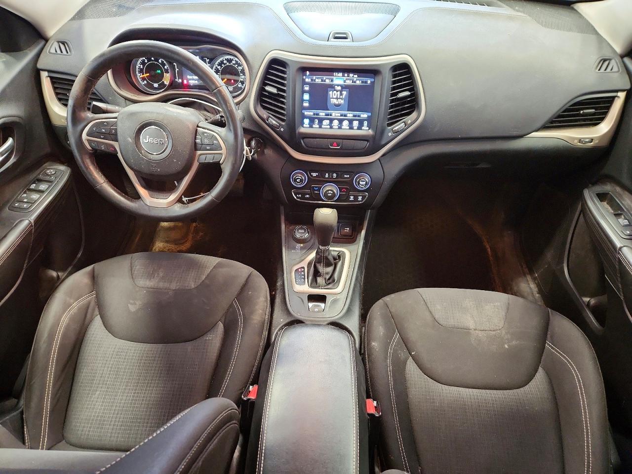 2015 Jeep Cherokee Latitude Black vin: 1C4PJMCS3FW529884