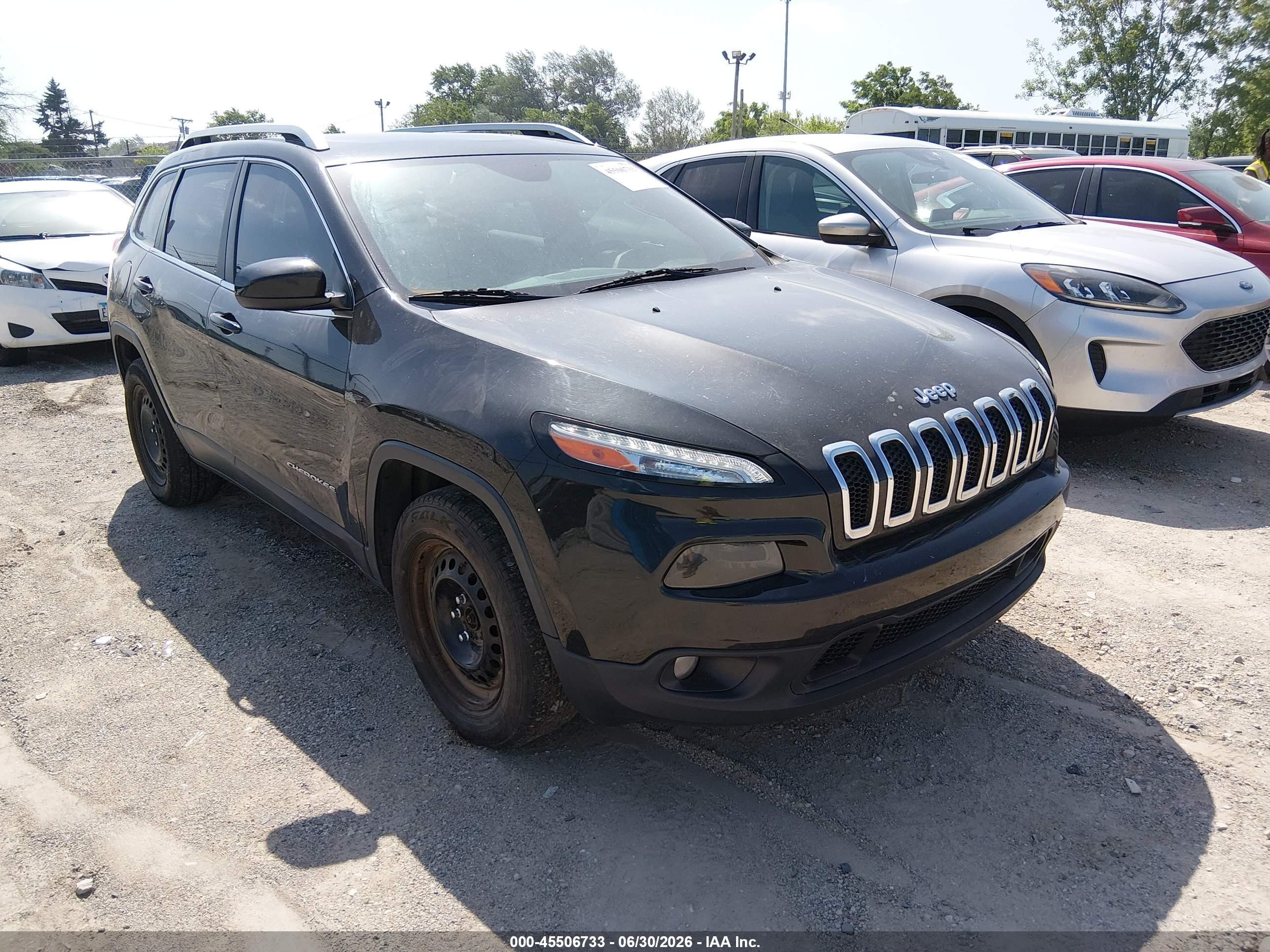 2015 Jeep Cherokee North Black vin: 1C4PJMCS3FW568281