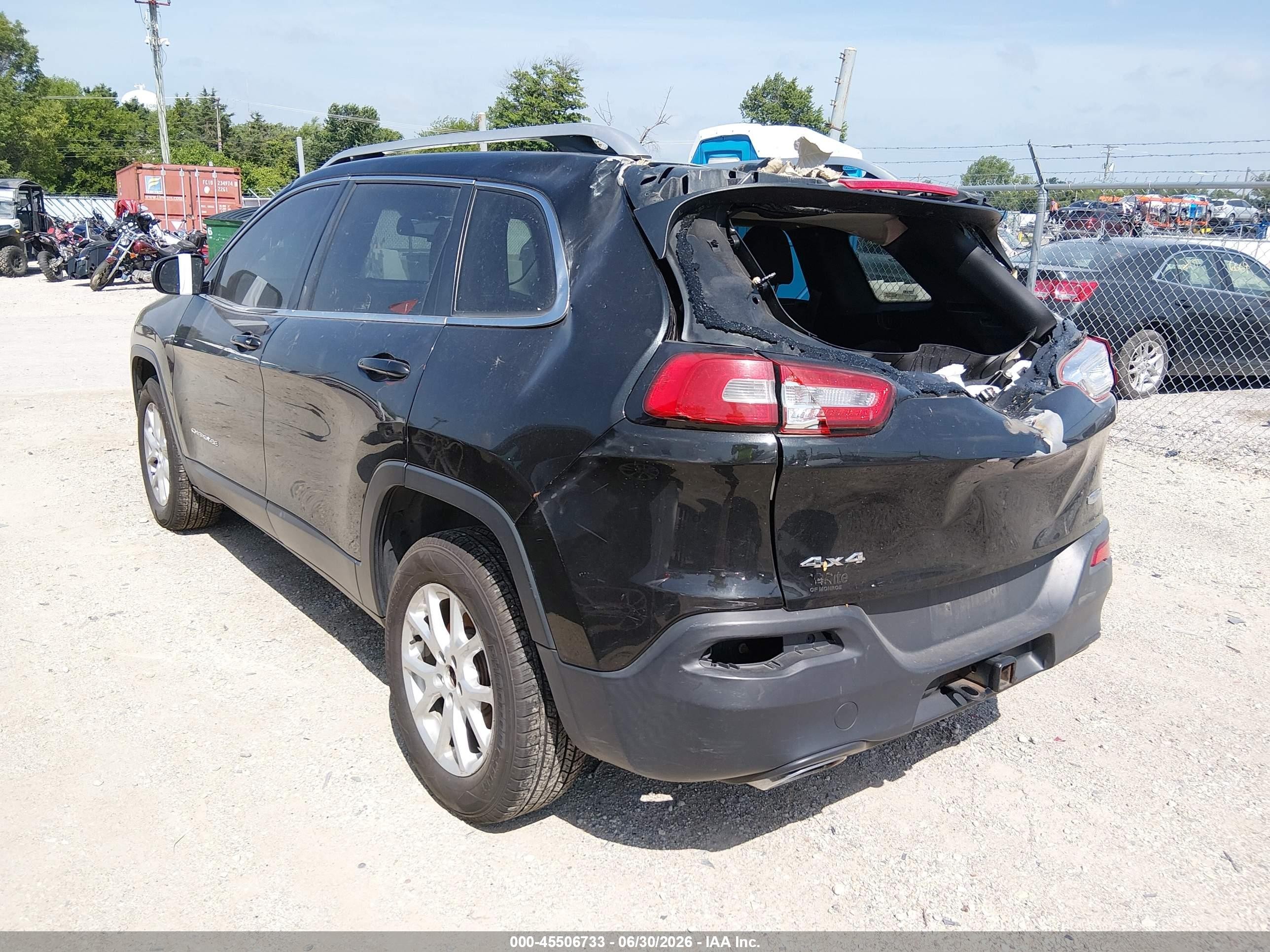 2015 Jeep Cherokee North Black vin: 1C4PJMCS3FW568281