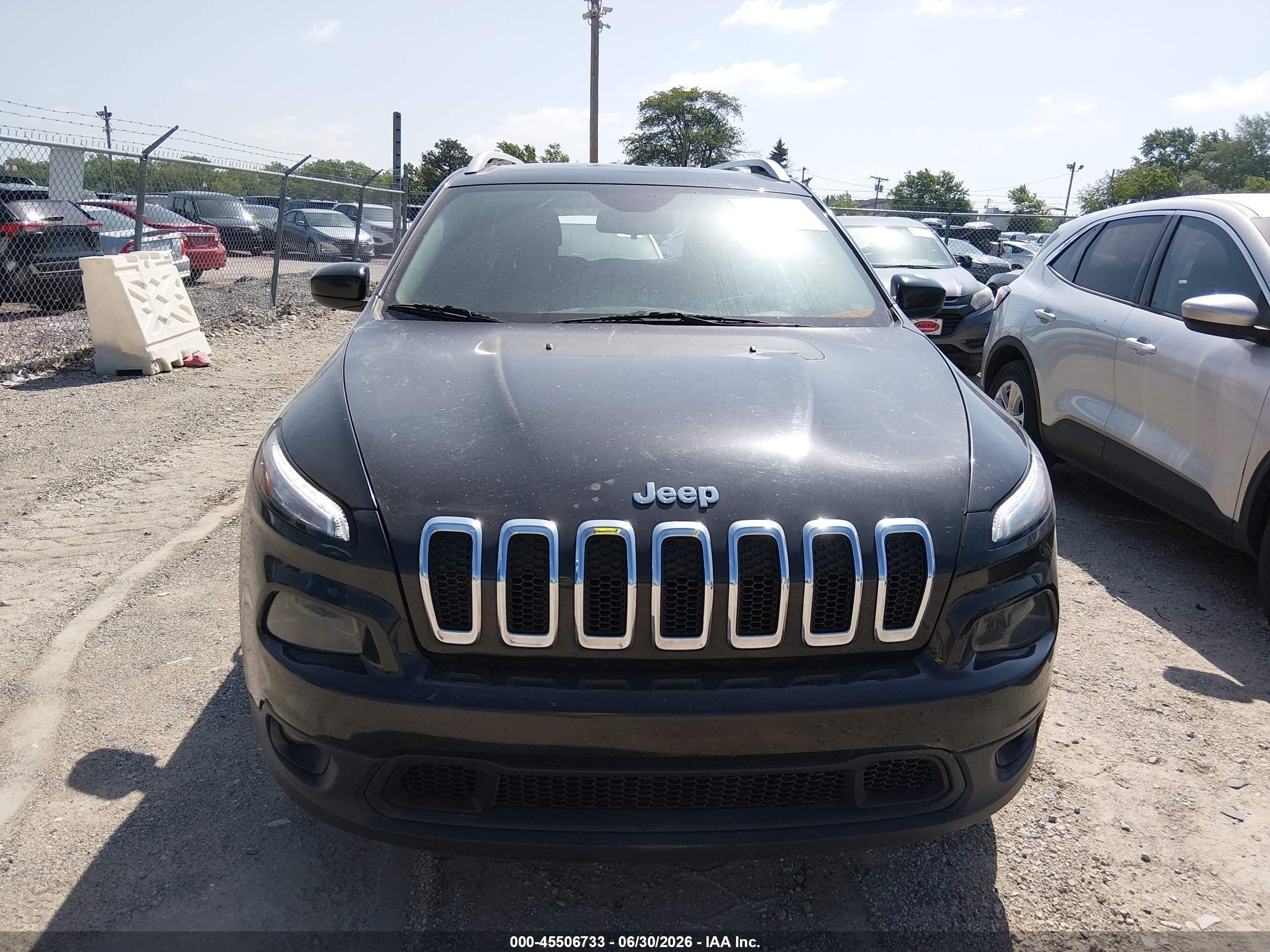 2015 Jeep Cherokee North Black vin: 1C4PJMCS3FW568281