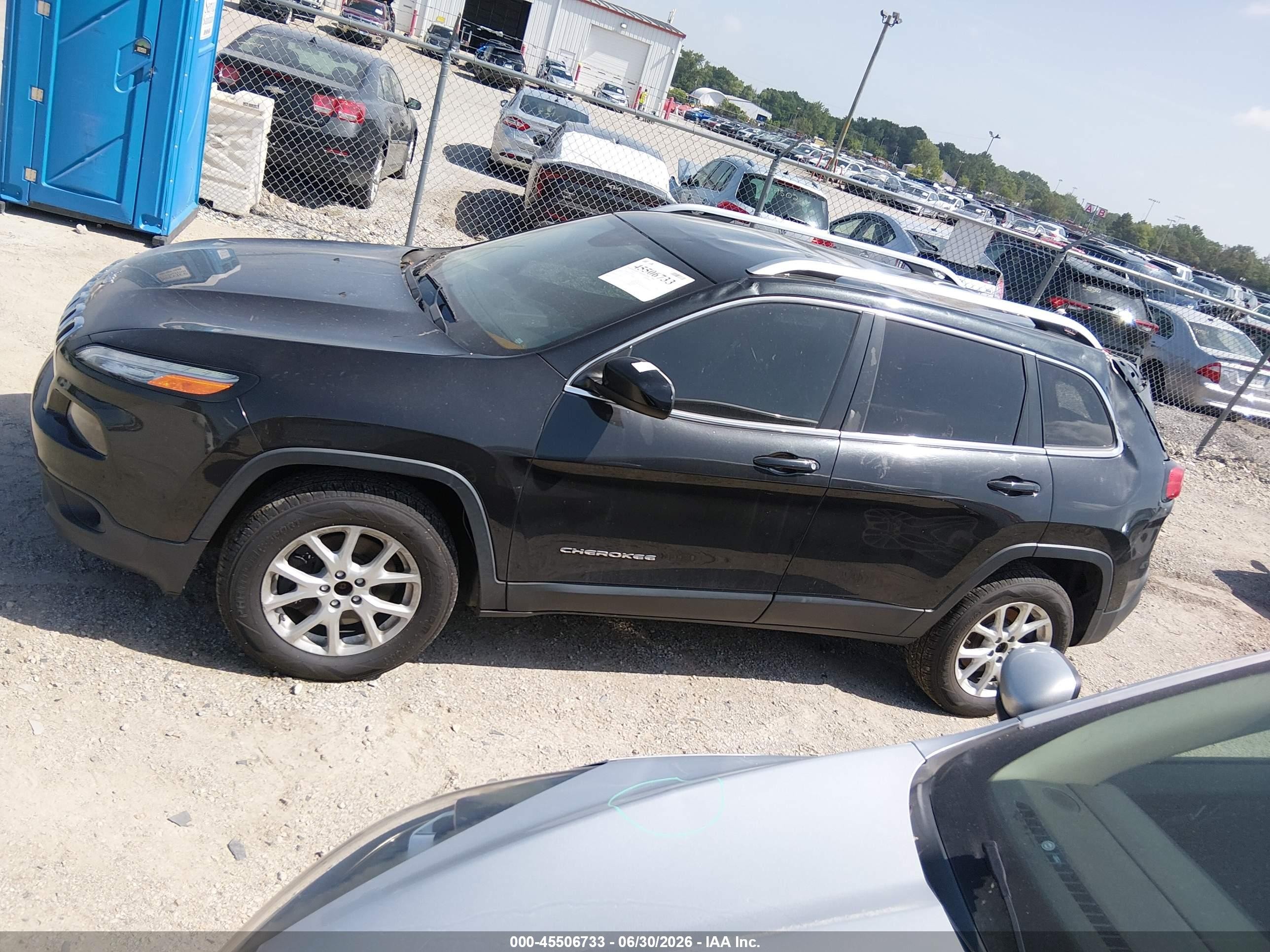 2015 Jeep Cherokee North Black vin: 1C4PJMCS3FW568281