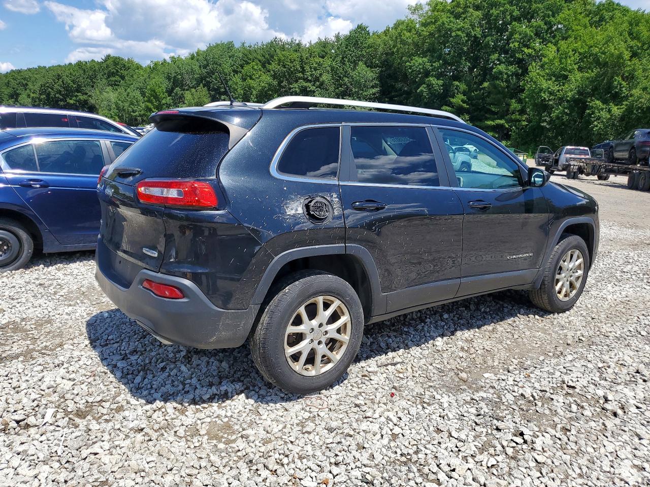 2015 Jeep Cherokee Latitude Black vin: 1C4PJMCS3FW627202