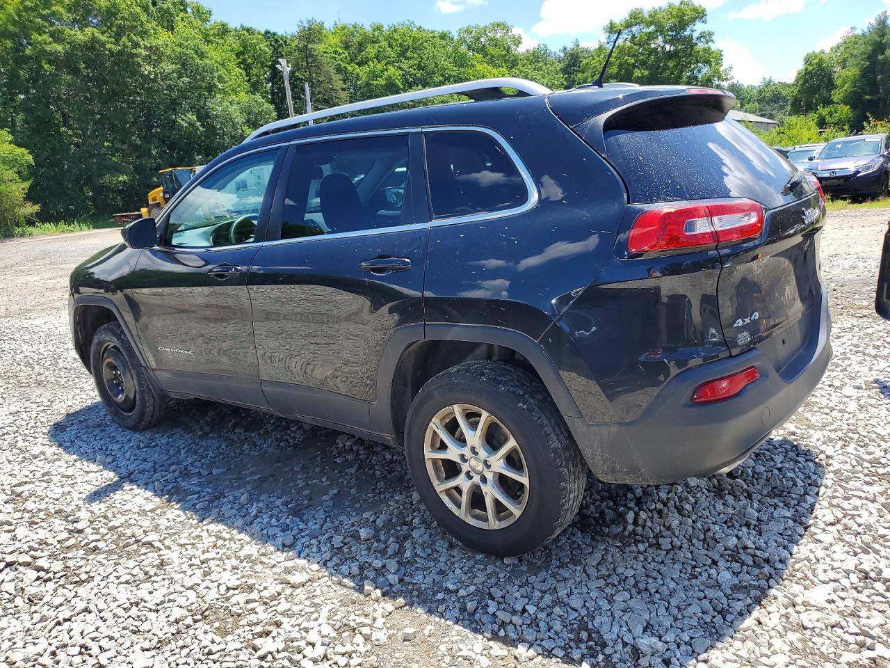 2015 Jeep Cherokee Latitude Black vin: 1C4PJMCS3FW627202