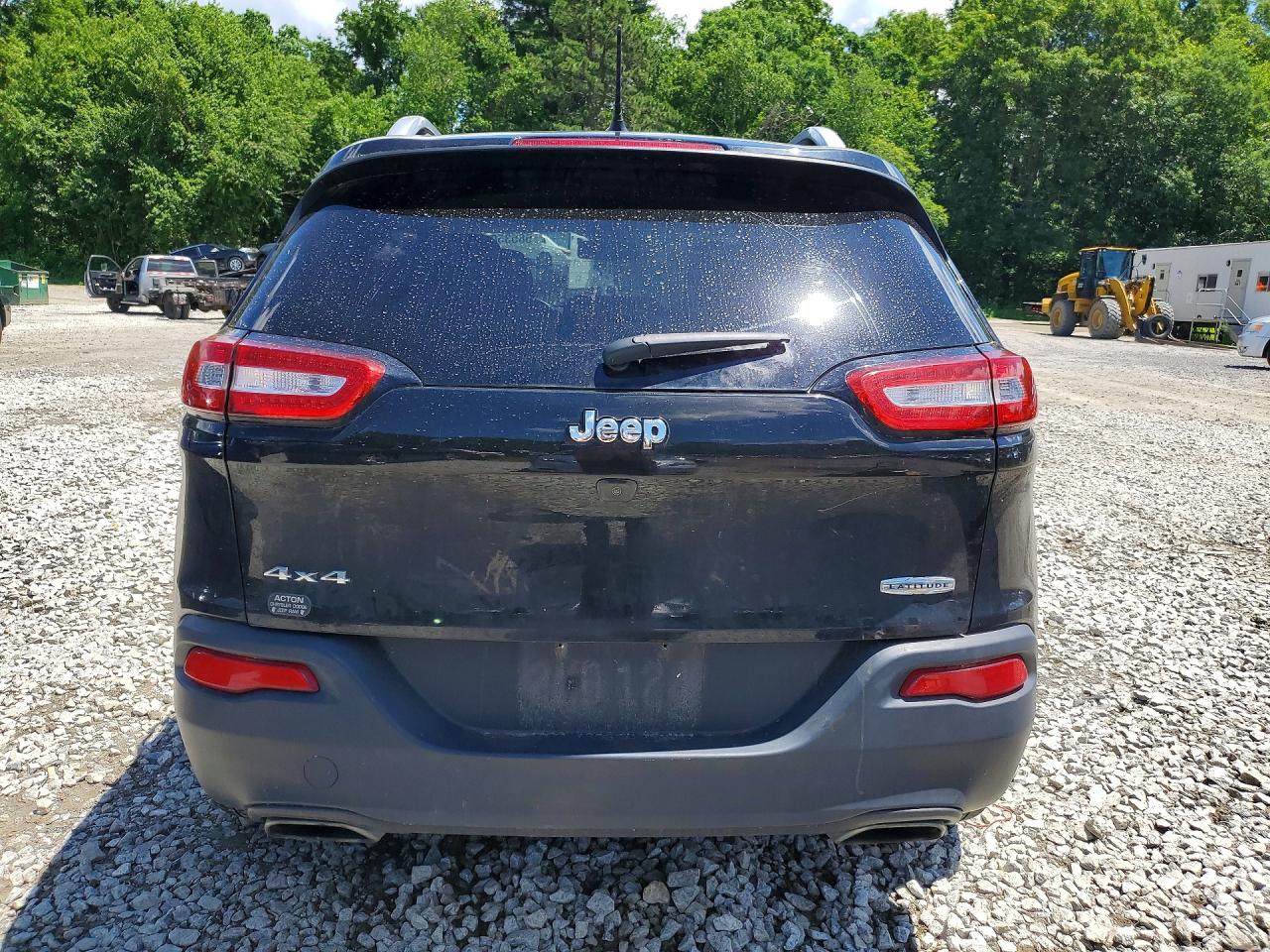 2015 Jeep Cherokee Latitude Black vin: 1C4PJMCS3FW627202