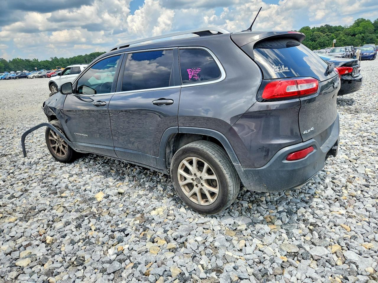 2015 Jeep Cherokee Latitude Gray vin: 1C4PJMCS3FW749882